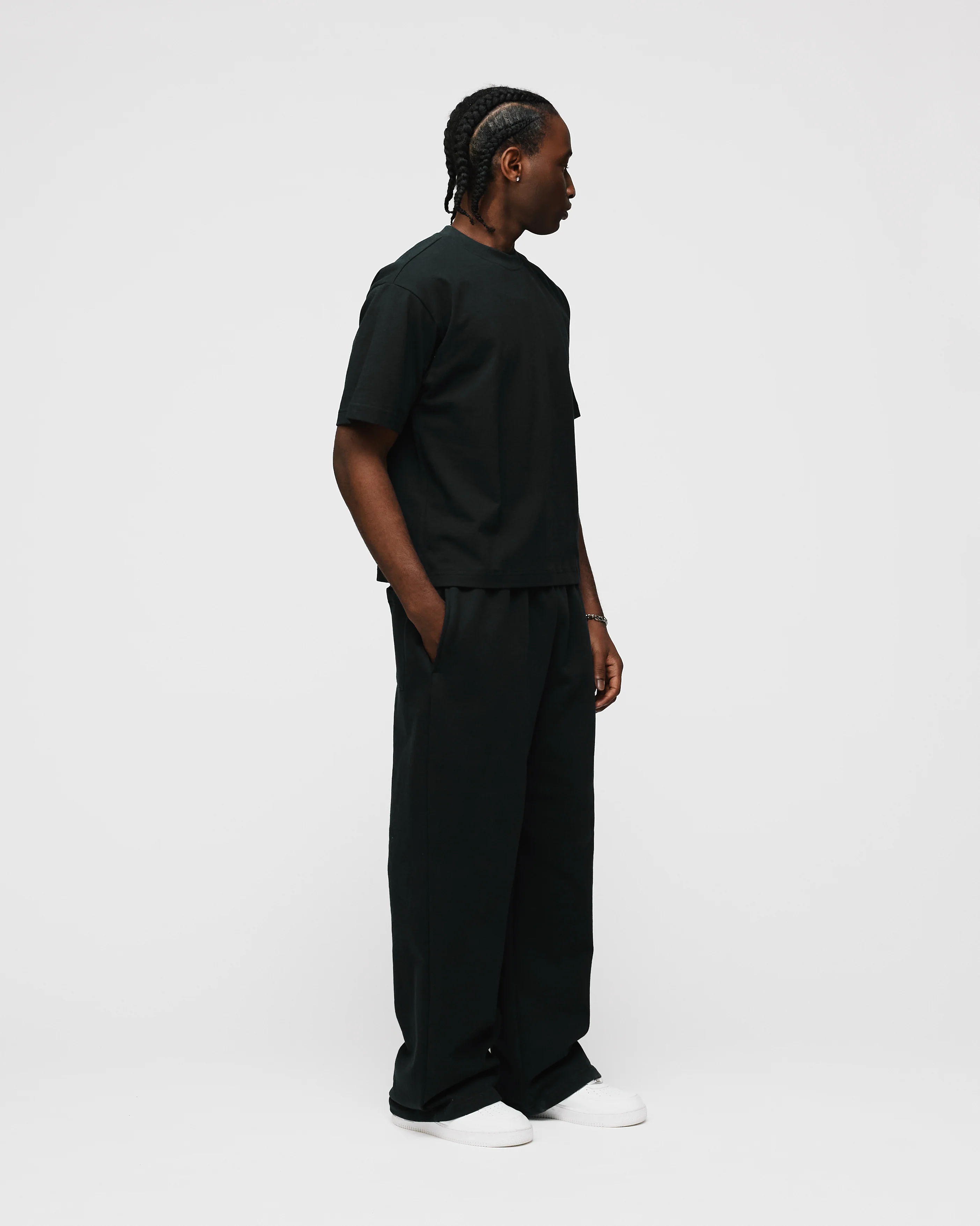 Cropped T-Shirt - Black - Image 5