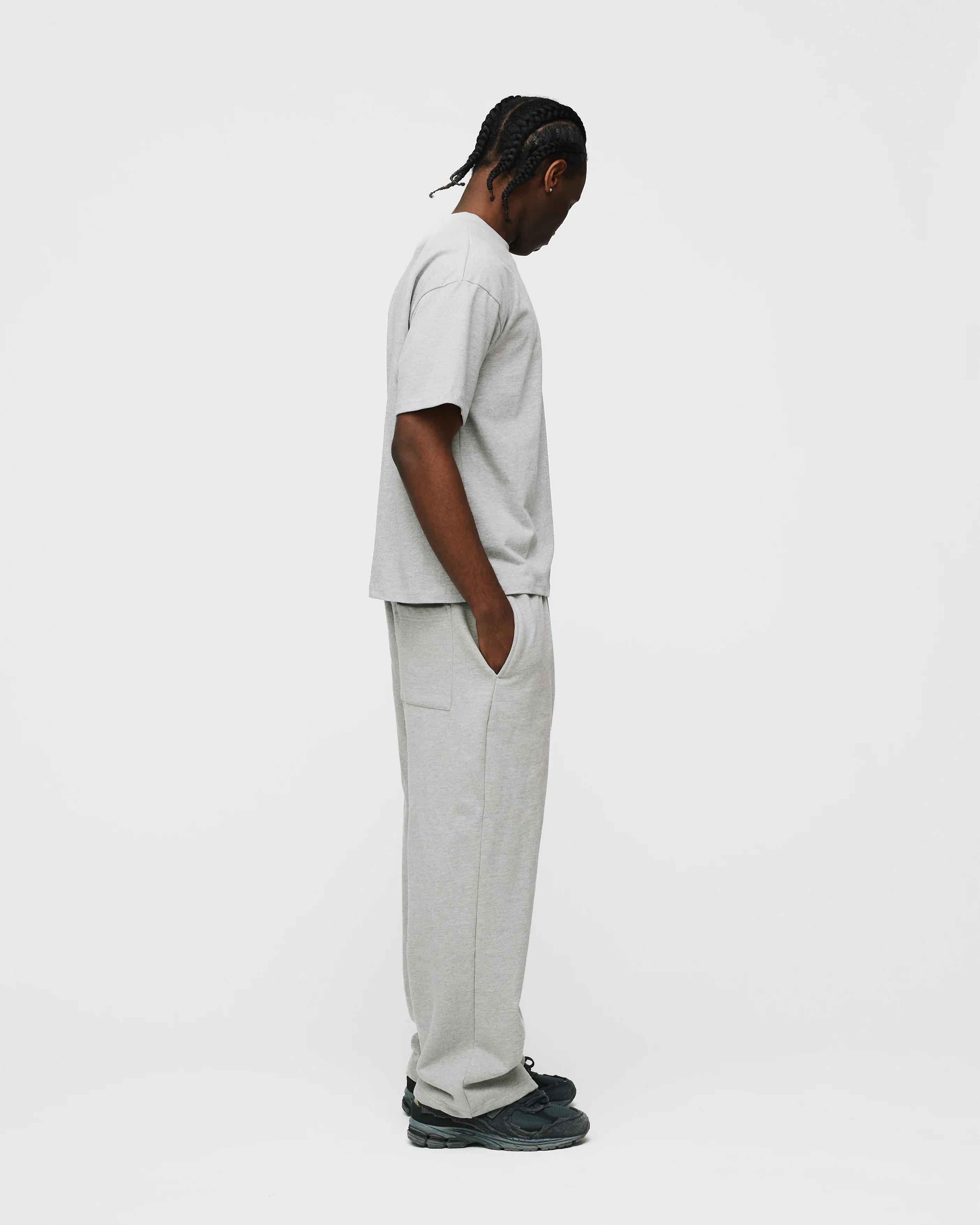 Cropped T-Shirt - Grey - Image 6