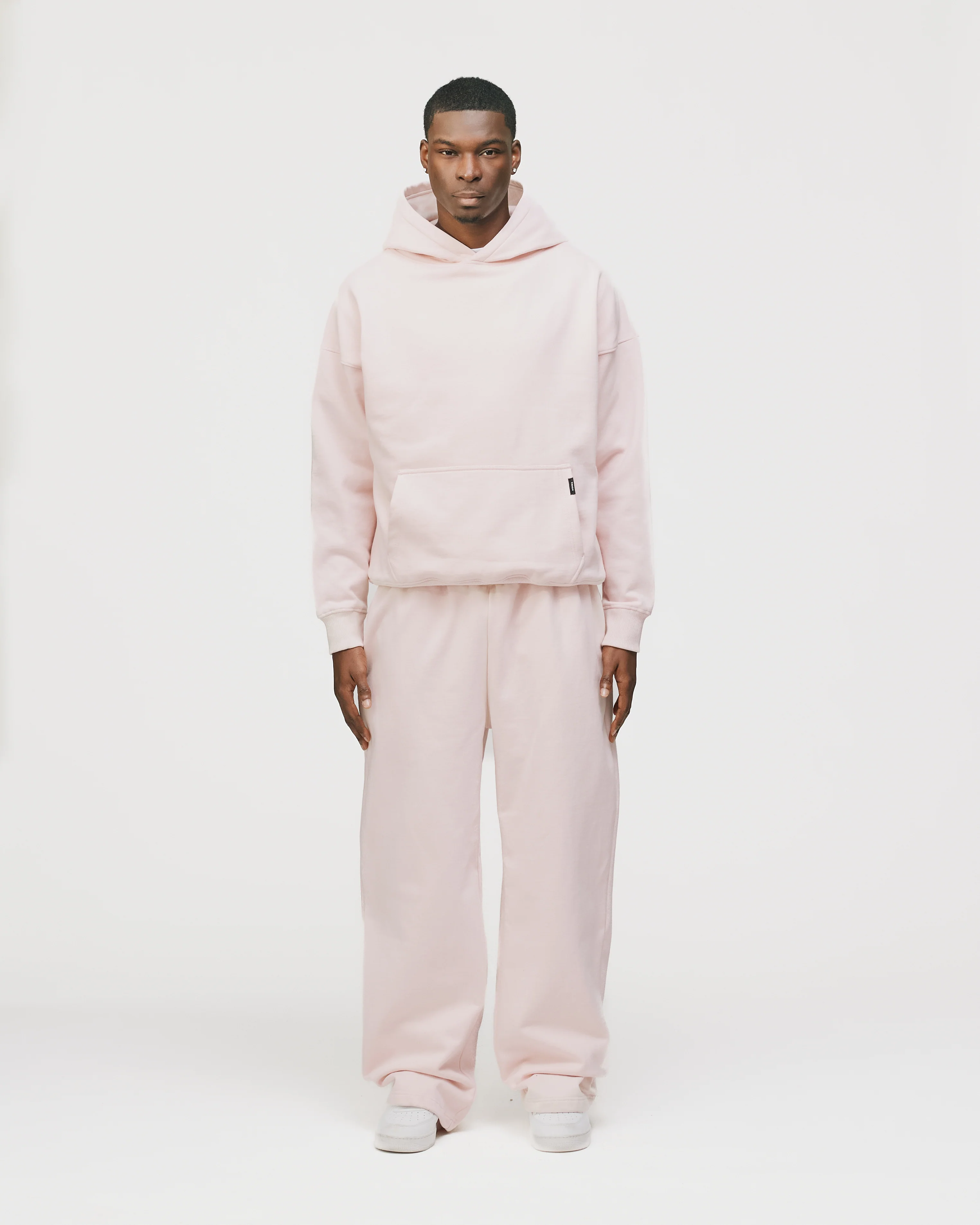 Drop Shoulder Hoodie - Blush - Image 2