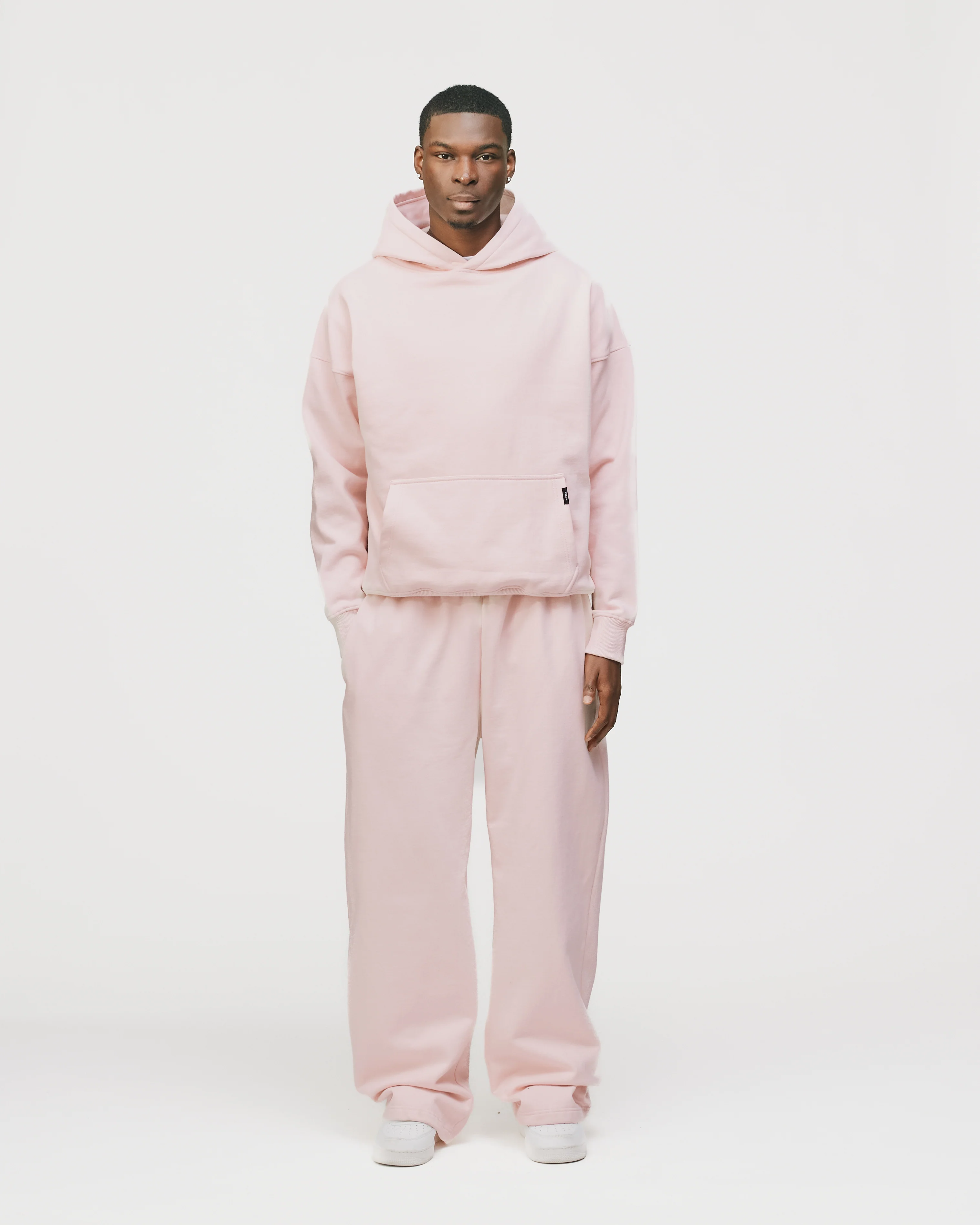 Drop Shoulder Hoodie - Blush - Image 4