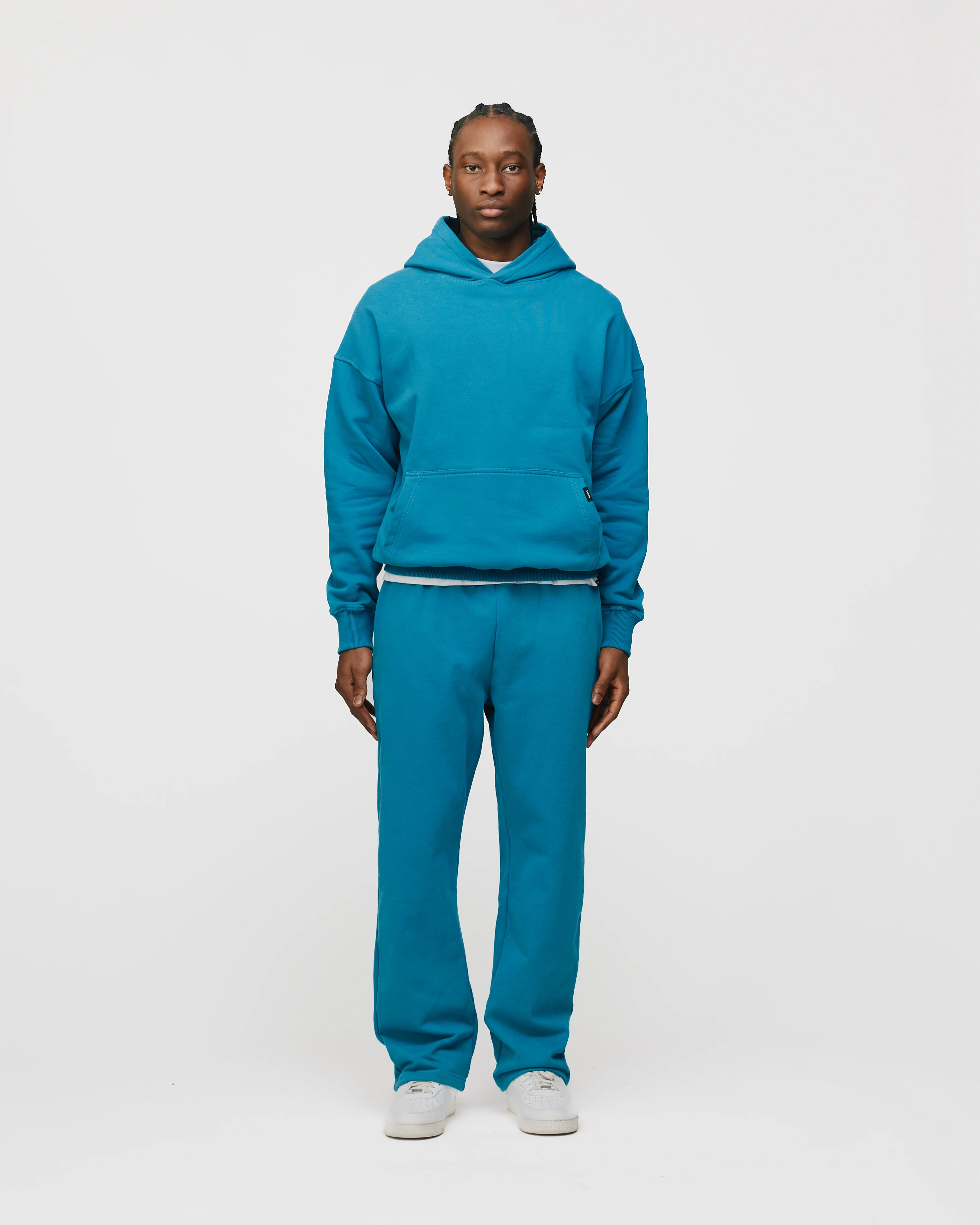 Drop Shoulder Hoodie - Laguna - Image 2
