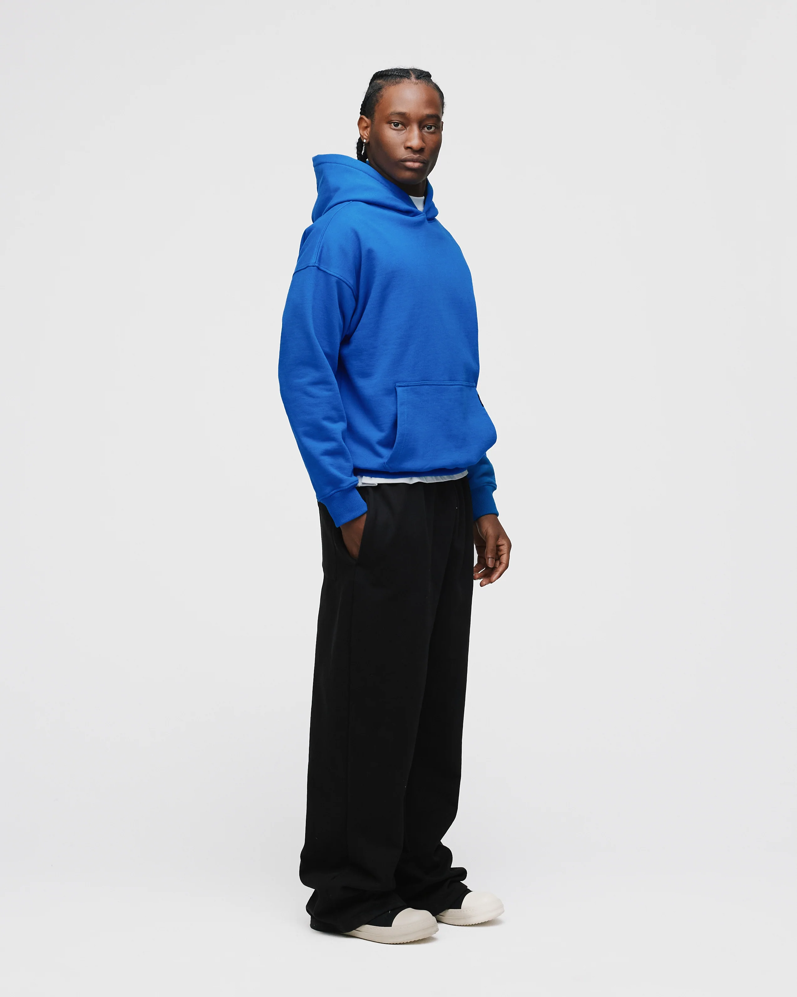 Drop Shoulder Hoodie - Royal Blue - Image 5
