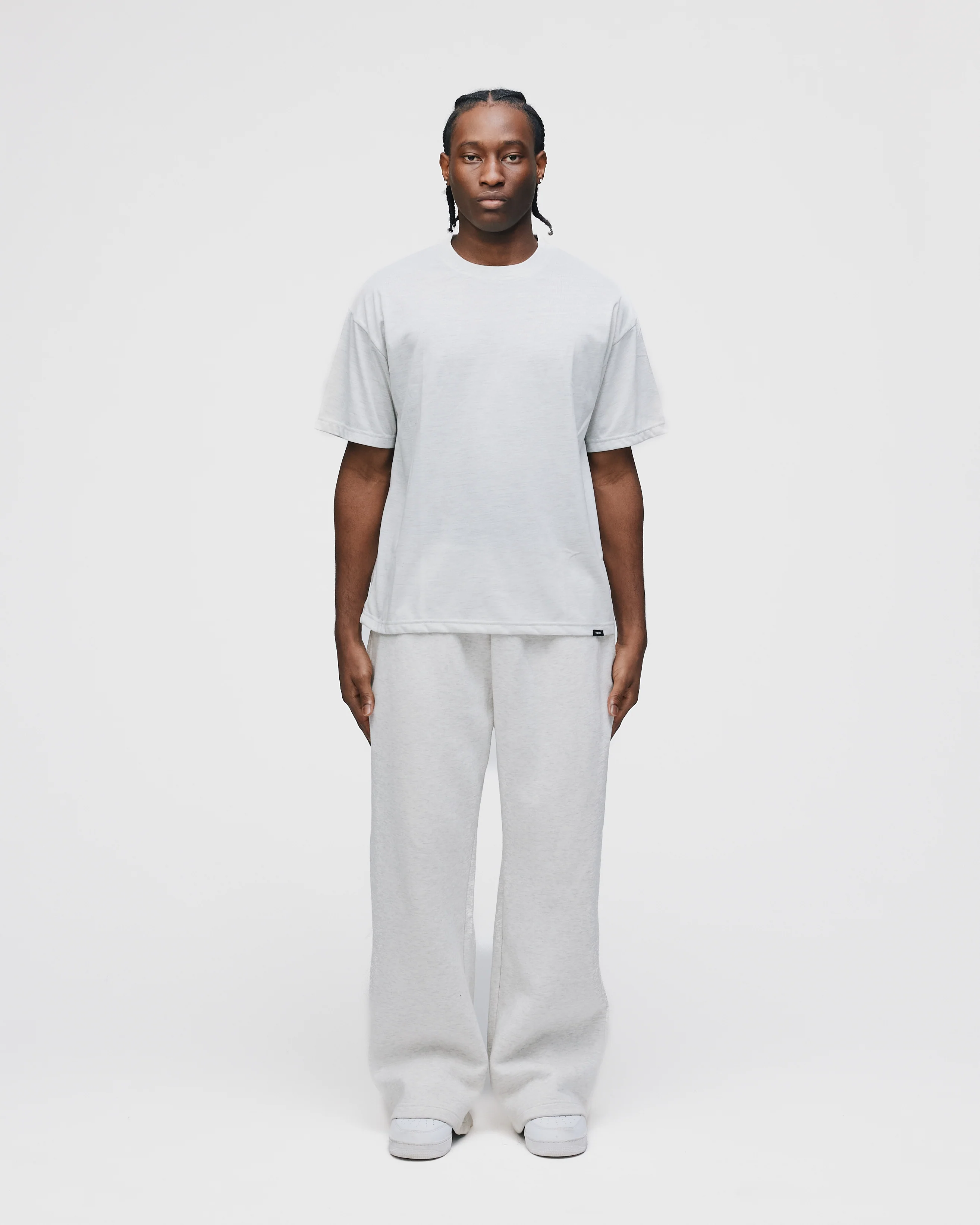 Drop Shoulder T-Shirt - Ash - Image 2