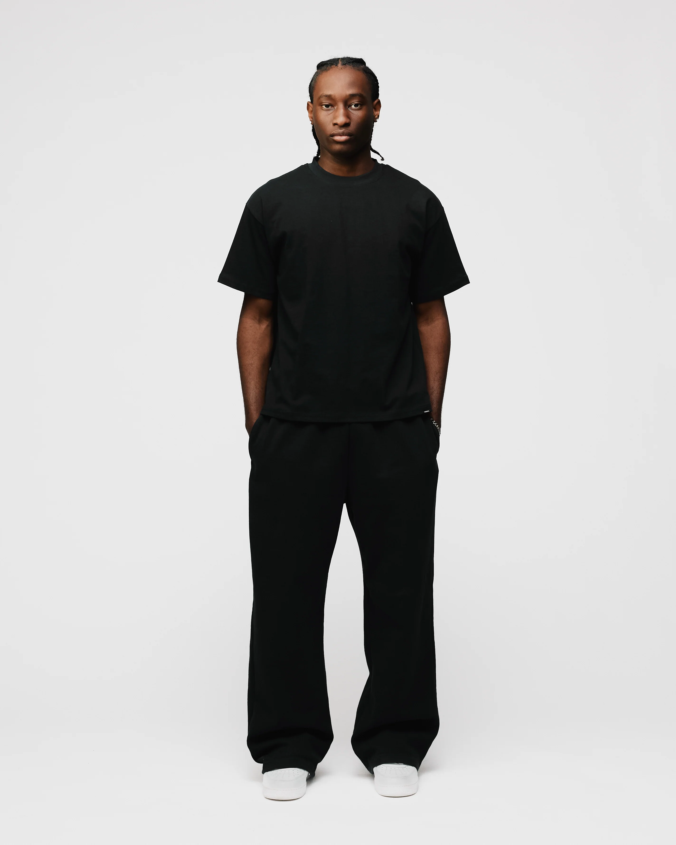 Drop Shoulder T-Shirt - Black - Image 4