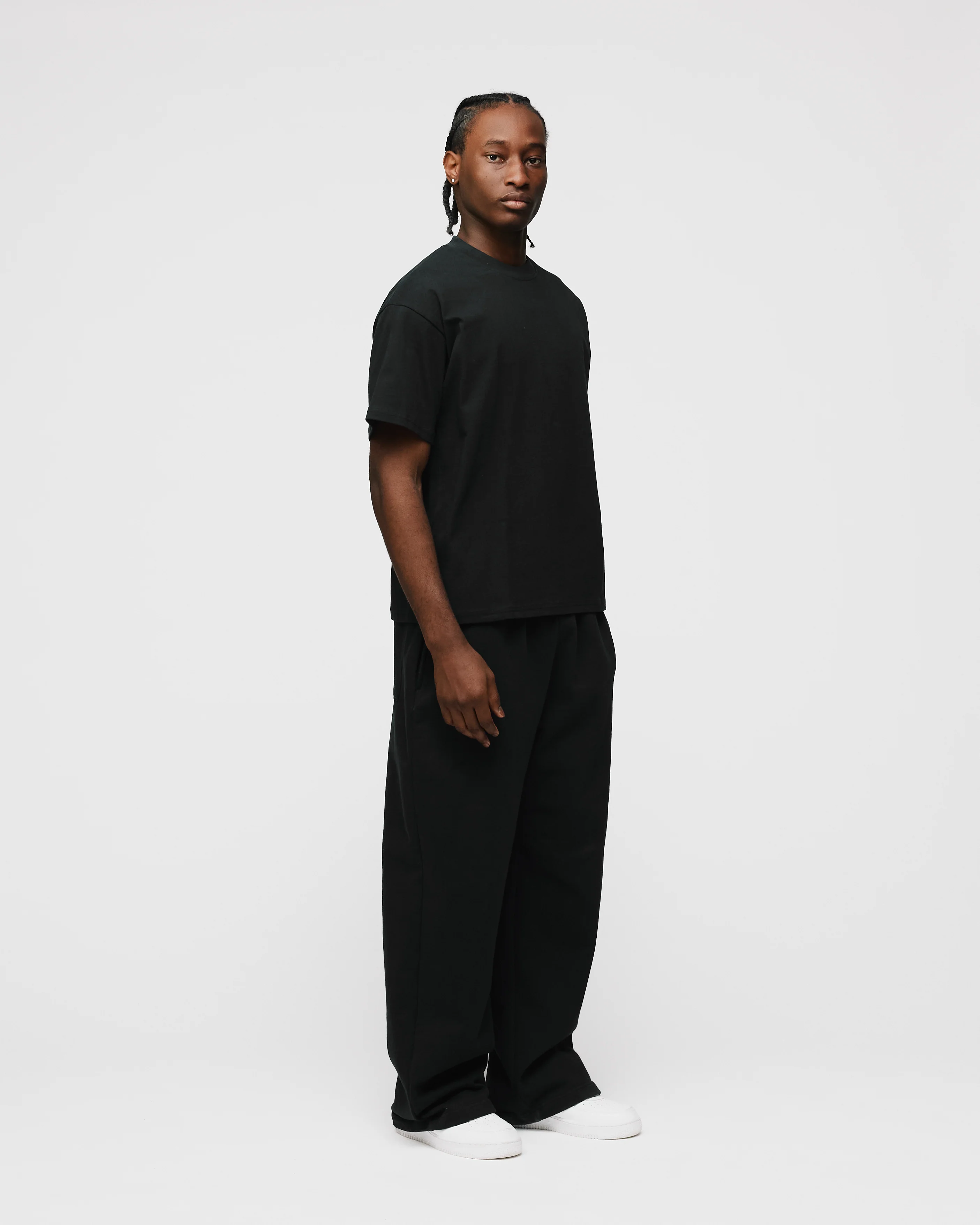 Drop Shoulder T-Shirt - Black - Image 5