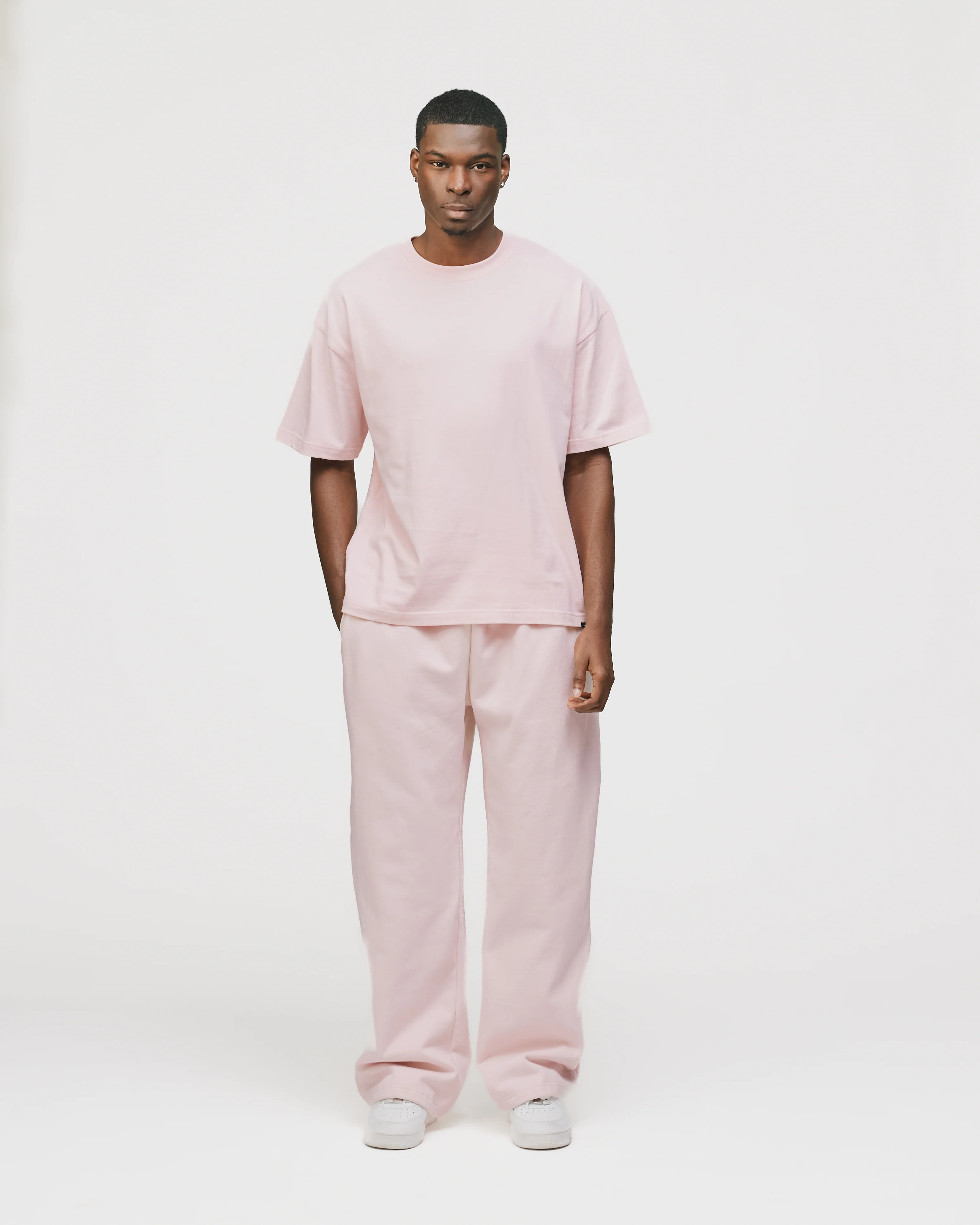 Drop Shoulder T-Shirt - Blush - Image 4