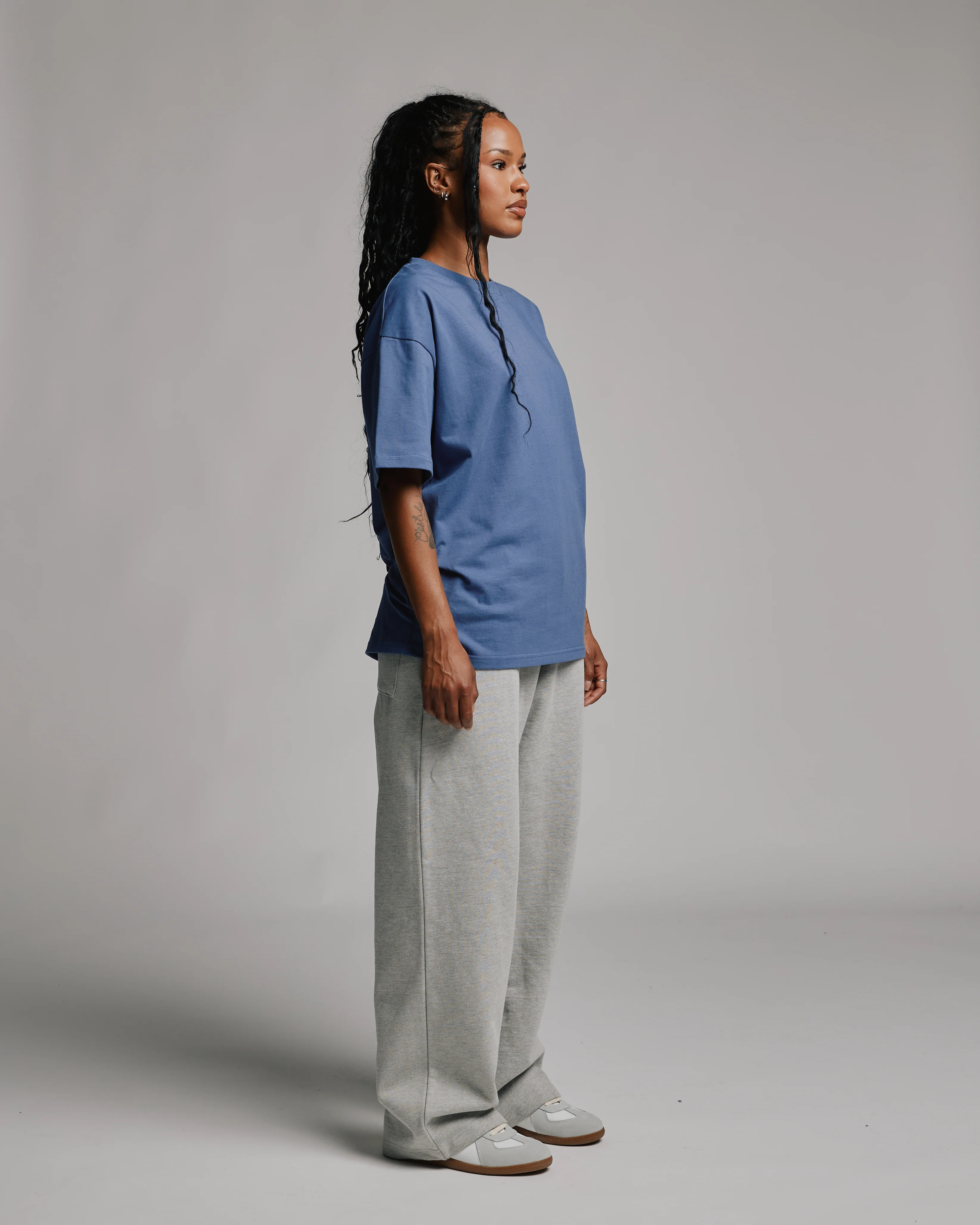 Drop Shoulder T-Shirt - Dusk - Image 6
