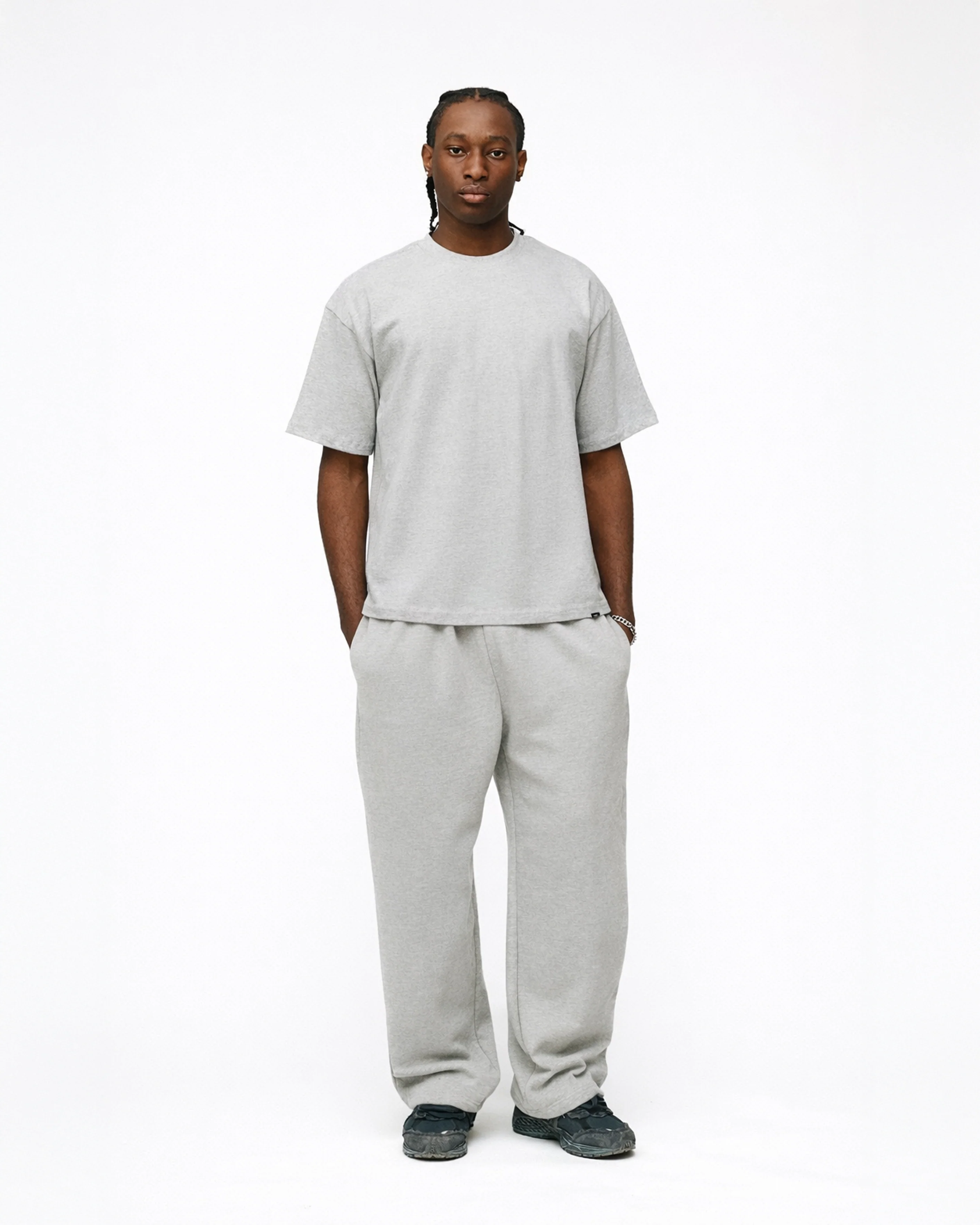 Drop Shoulder T-Shirt - Grey - Image 4