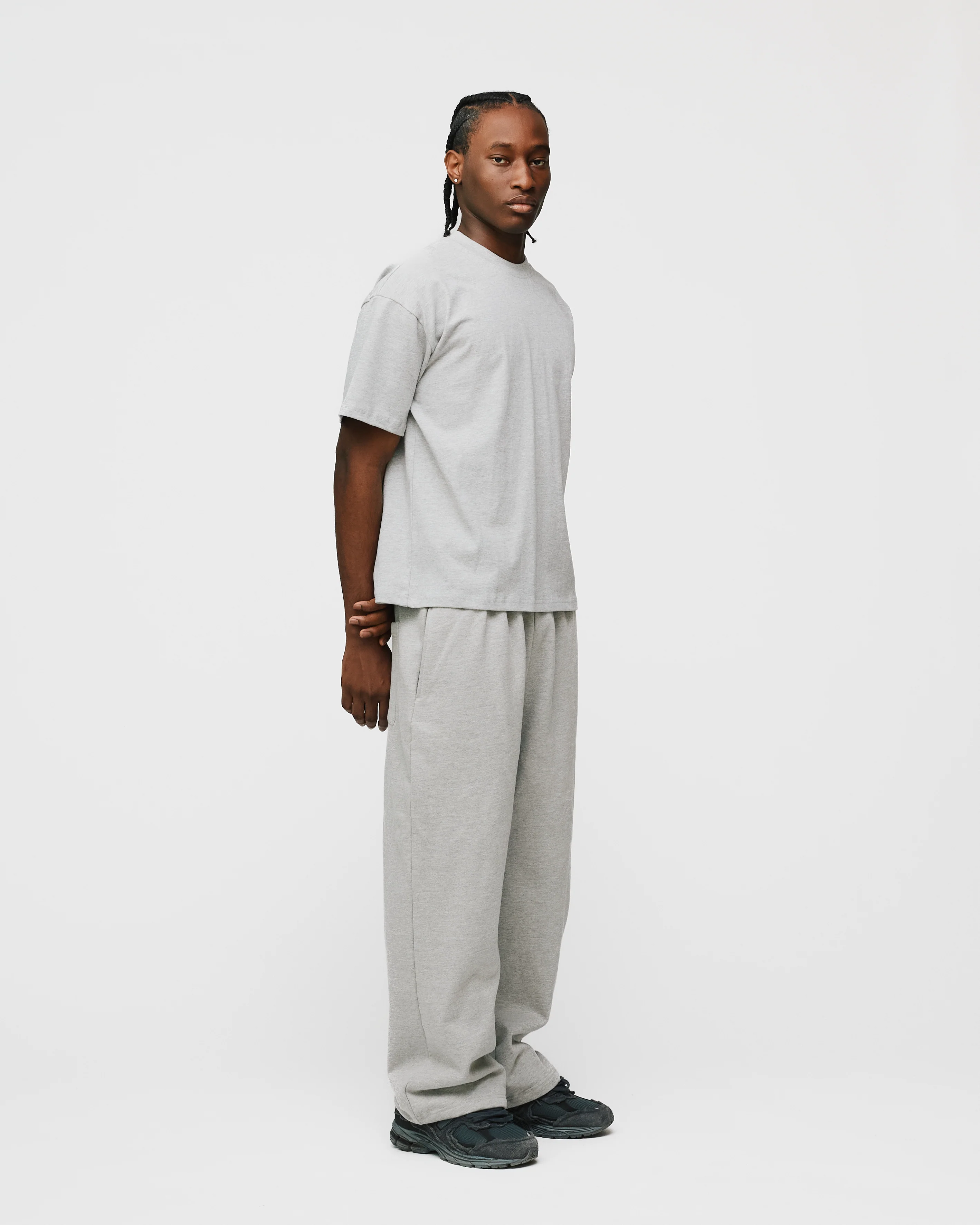 Drop Shoulder T-Shirt - Grey - Image 5