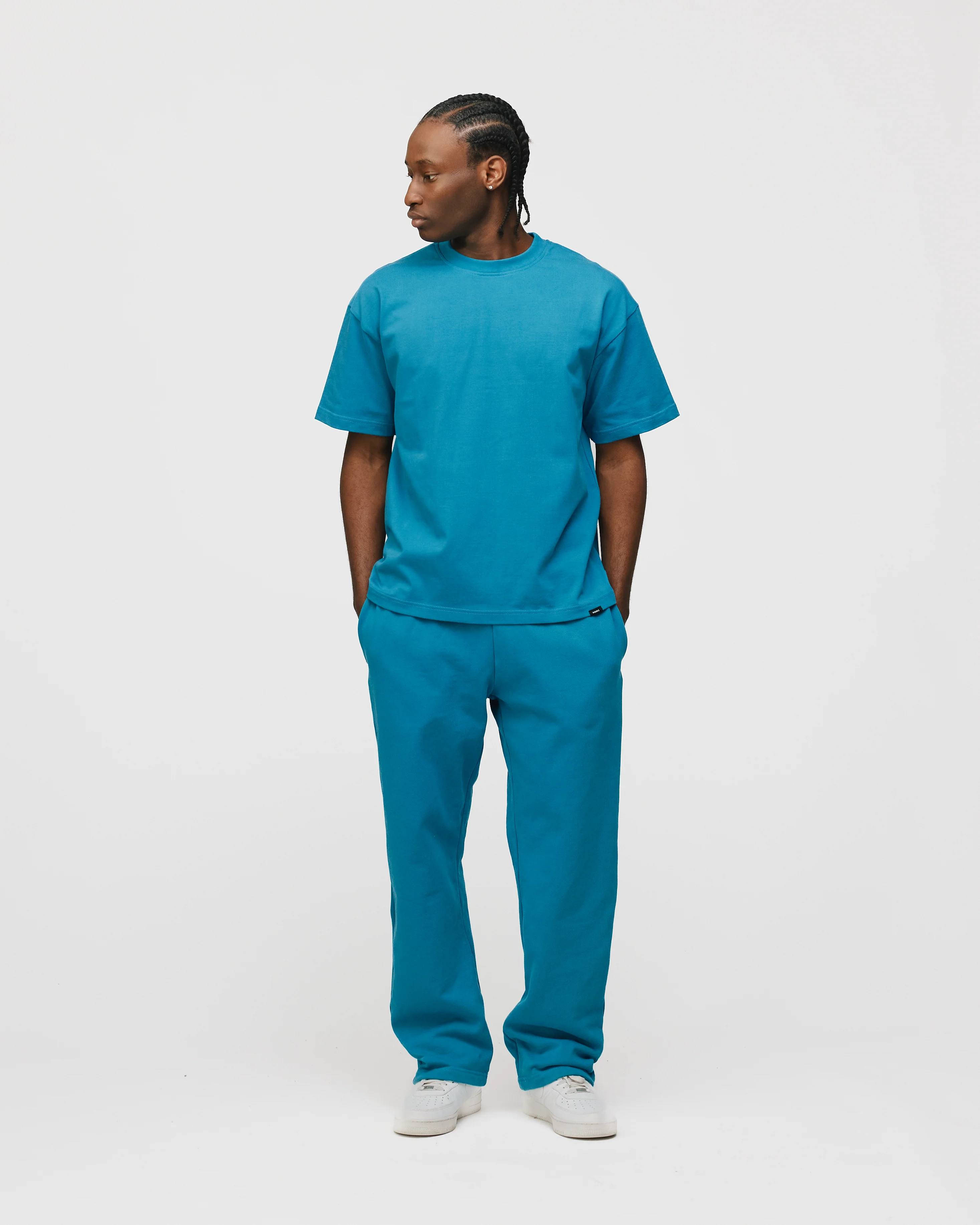 Drop Shoulder T-Shirt - Laguna - Image 4