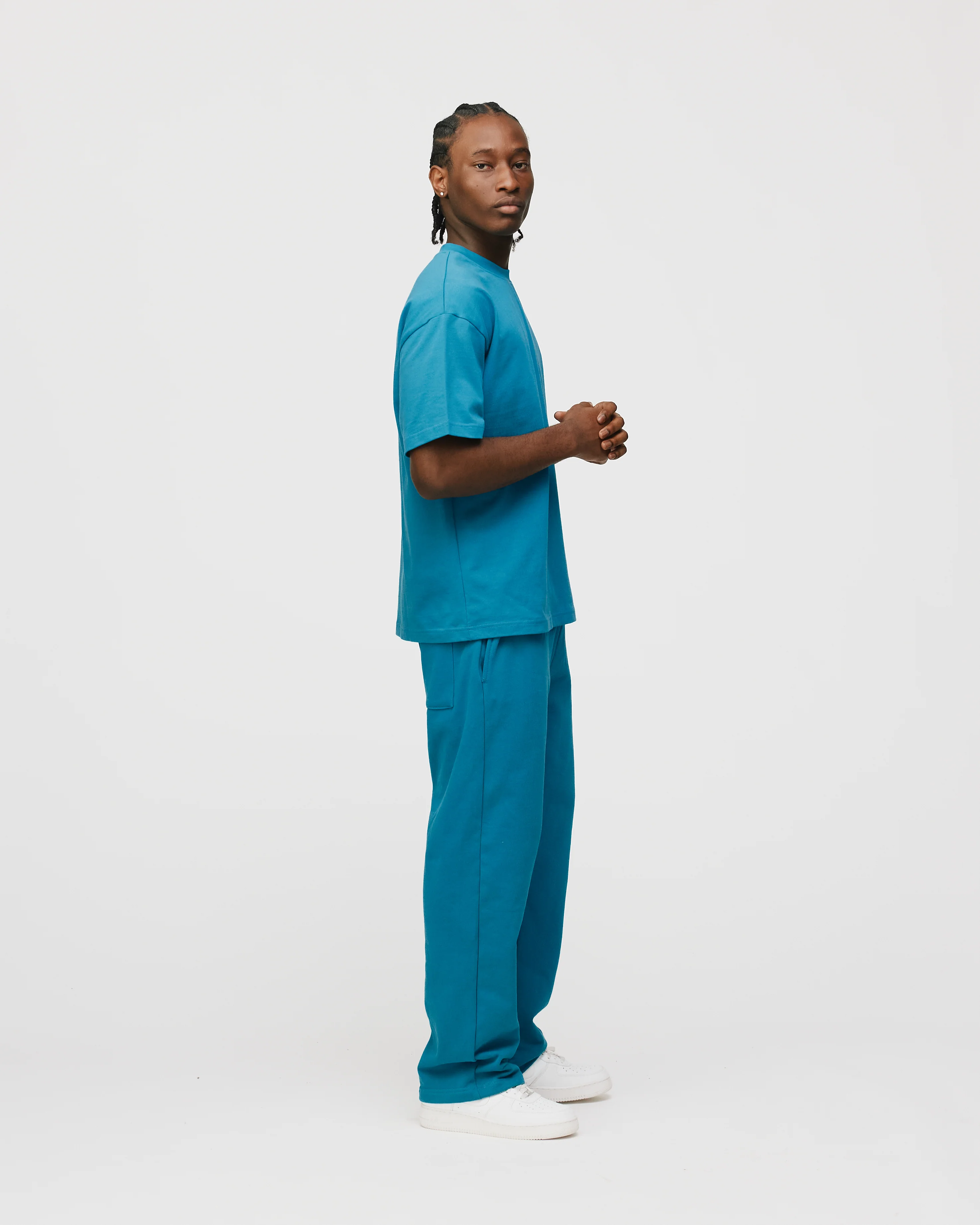 Drop Shoulder T-Shirt - Laguna - Image 6