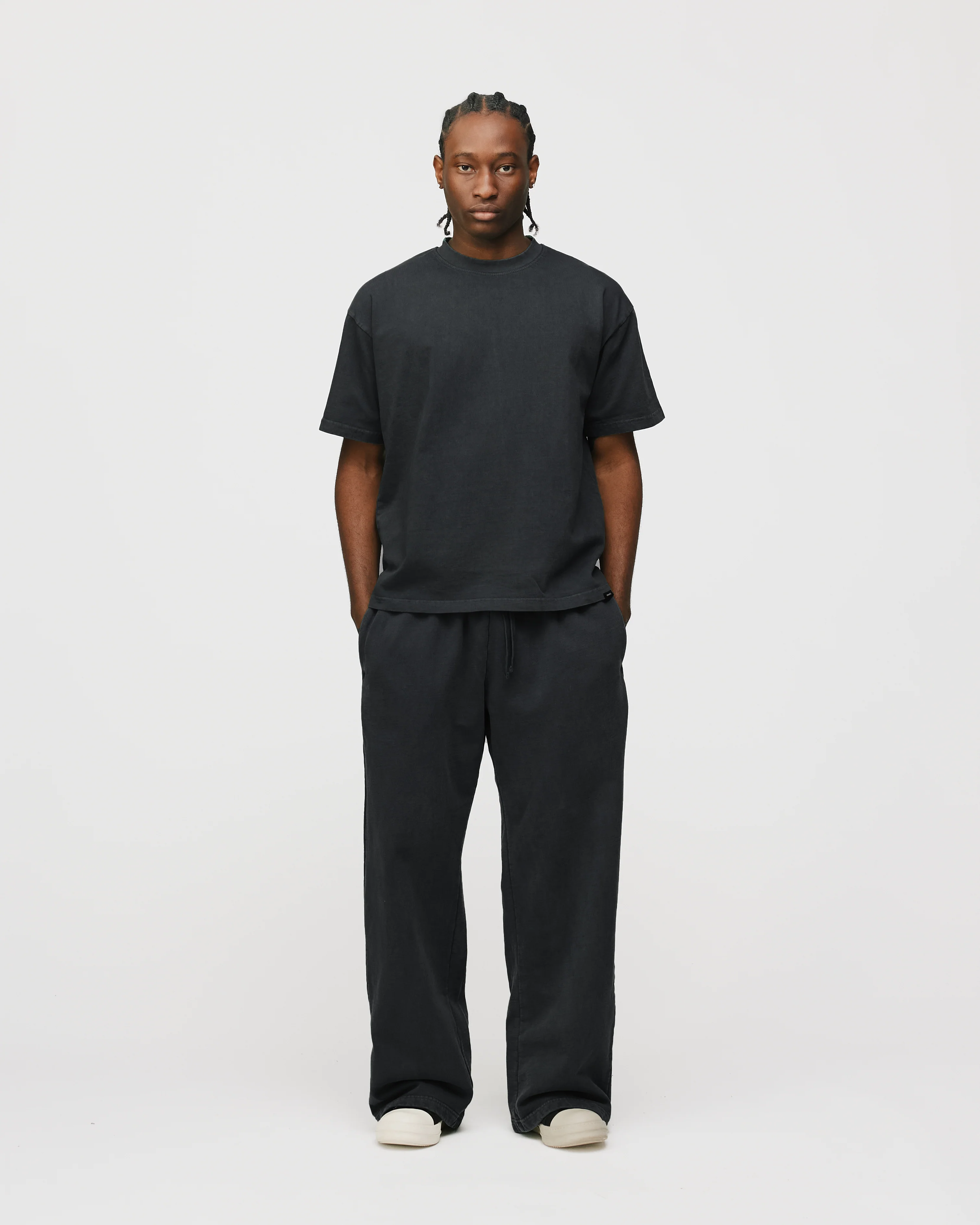 Drop Shoulder T-Shirt - Vintage Black - Image 4