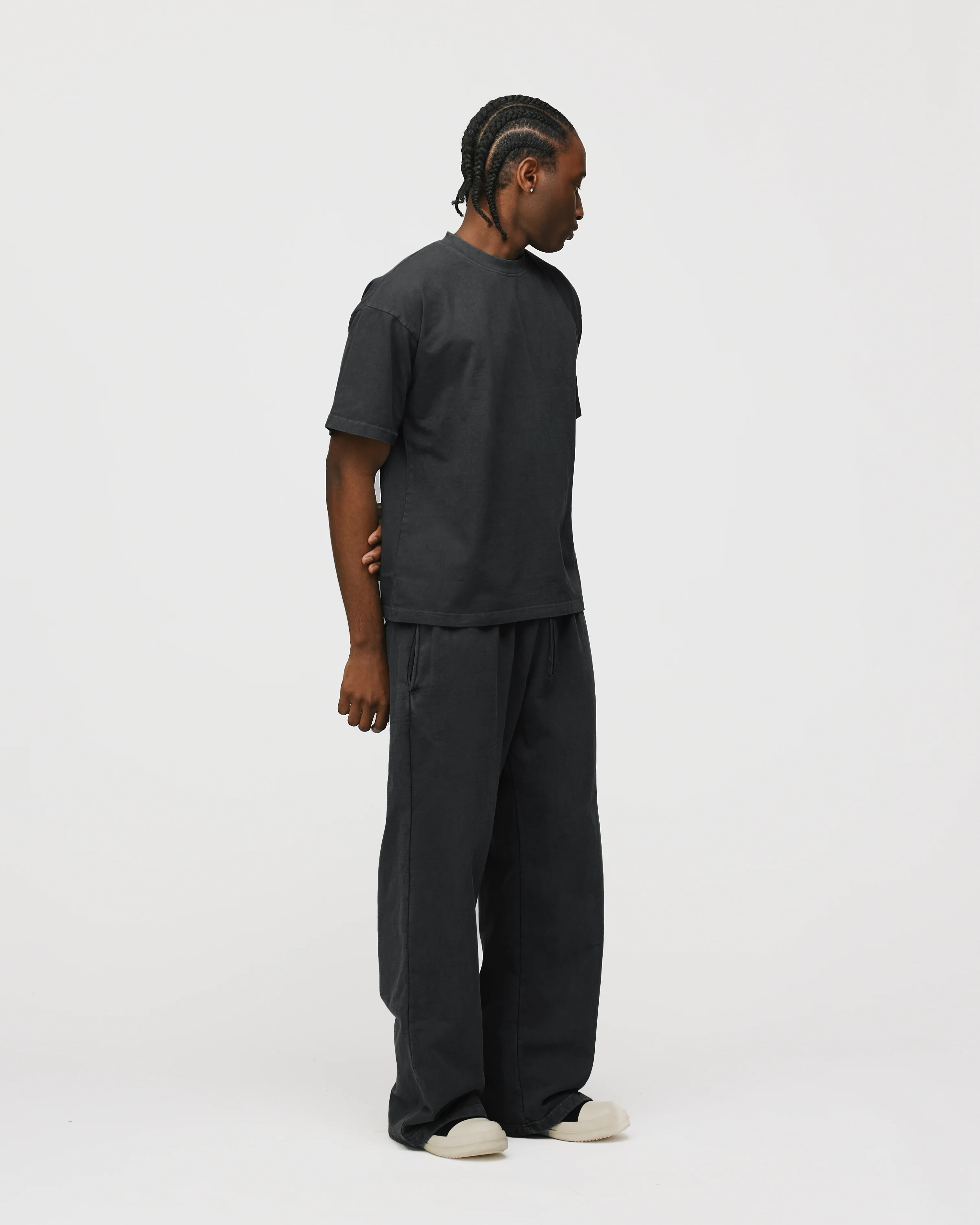 Drop Shoulder T-Shirt - Vintage Black - Image 6