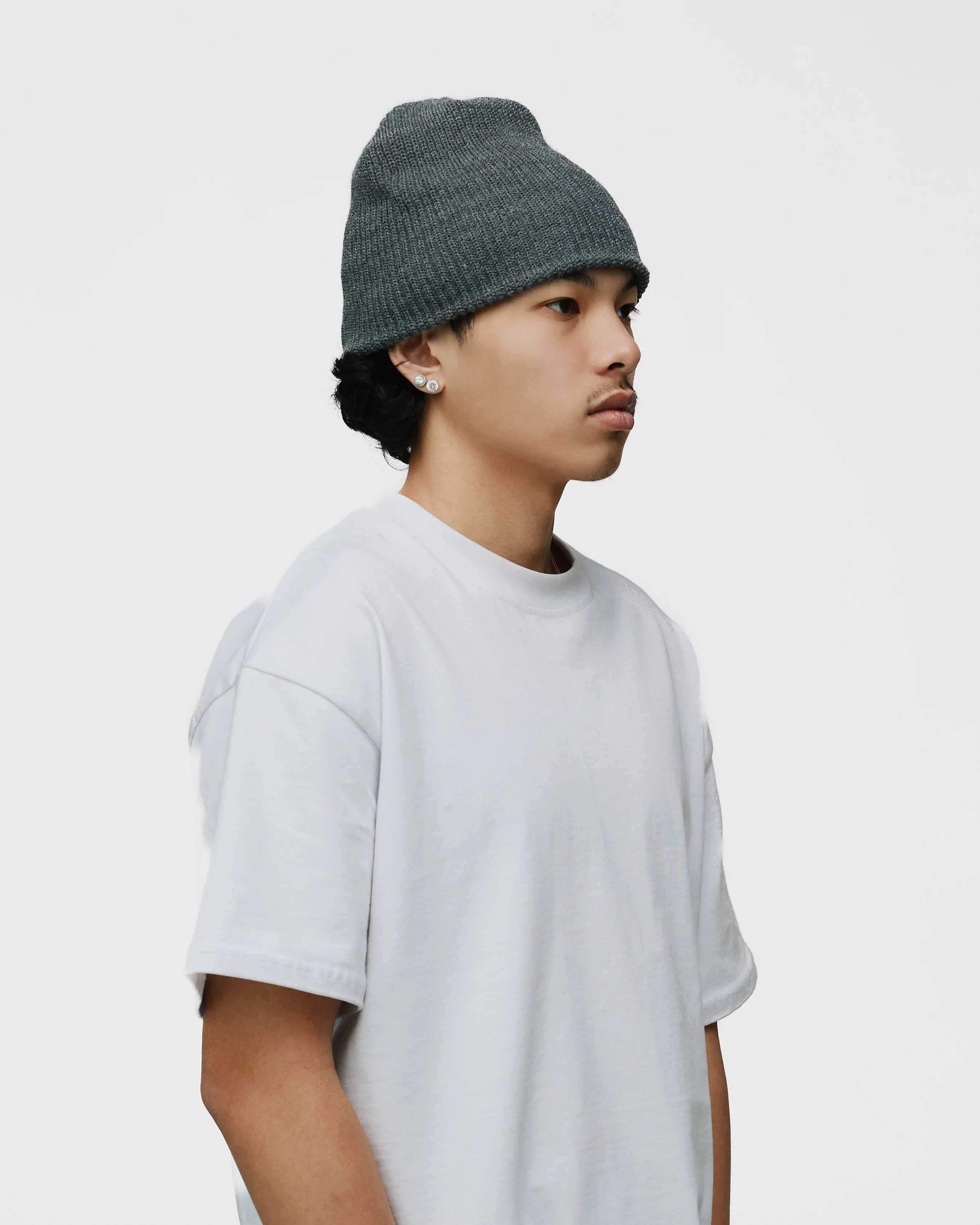 Fisherman Beanie - Grey - Image 3