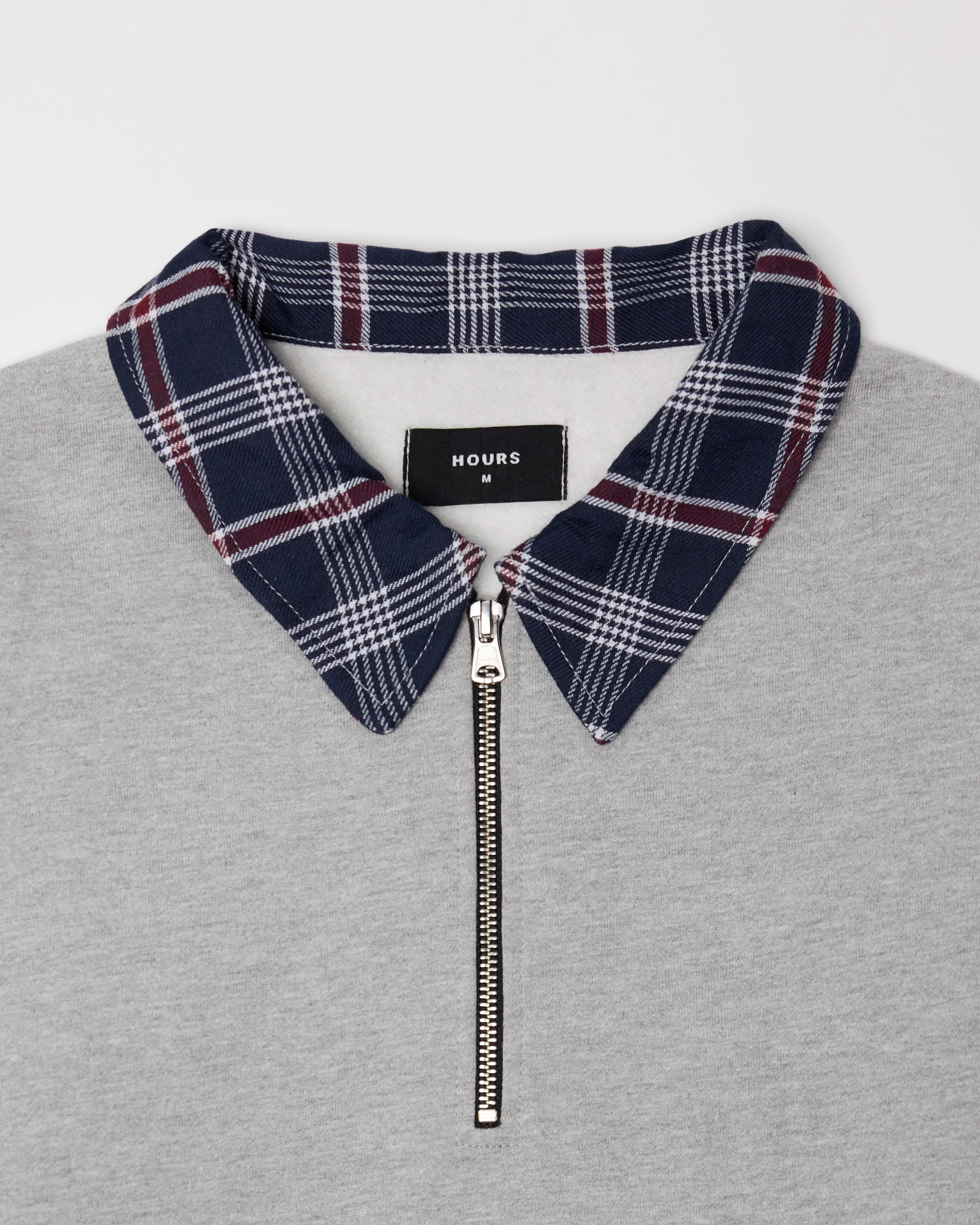 Flannel 1/4 Zip - Grey - Image 5