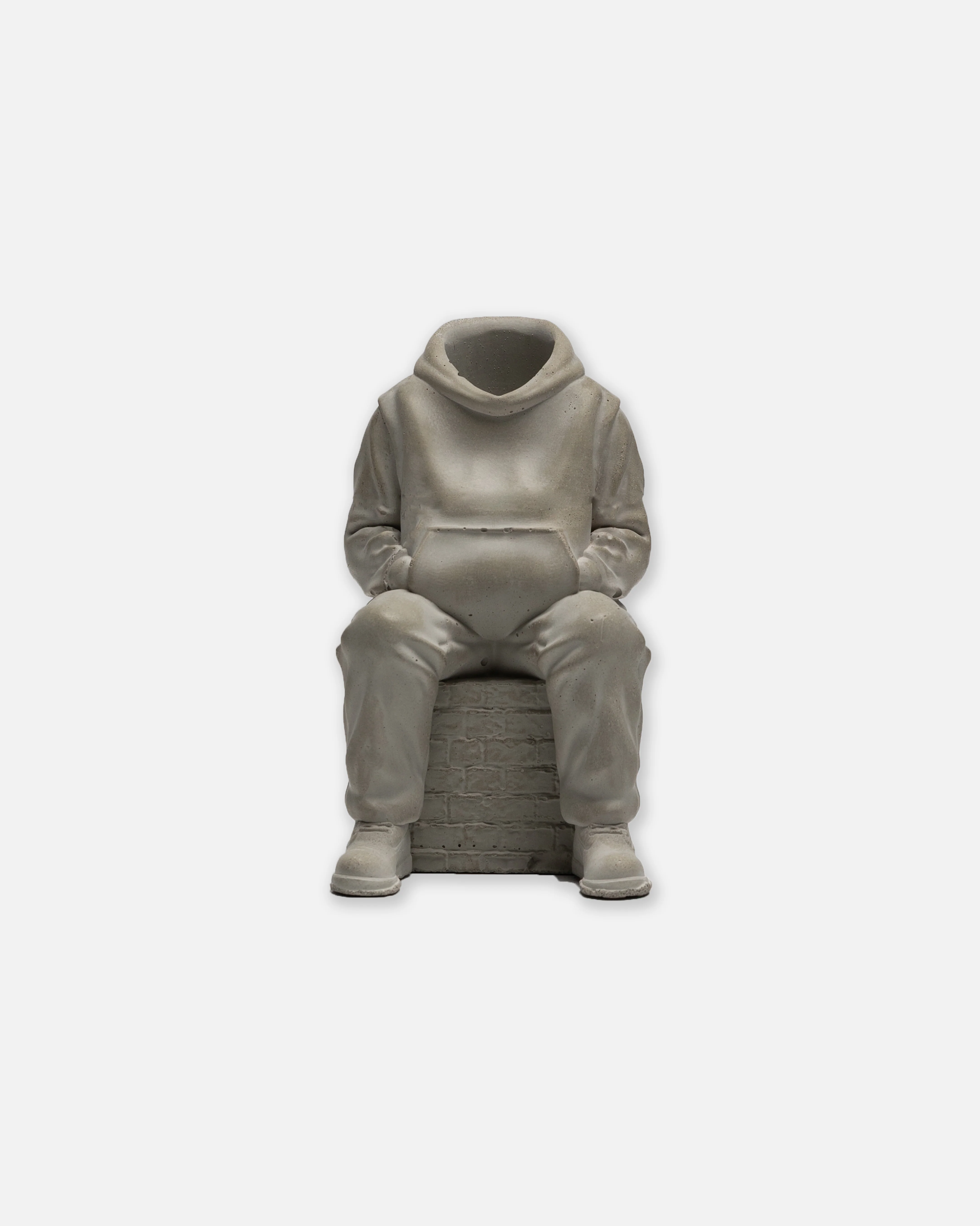 Hoodie Man Incense Holder - Concrete - Image 4