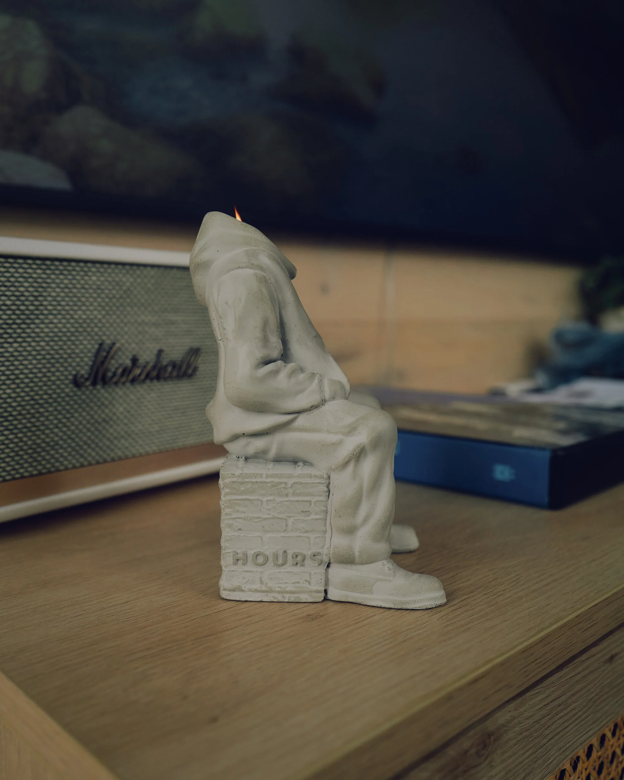 Hoodie Man Incense Holder - Concrete - Image 8