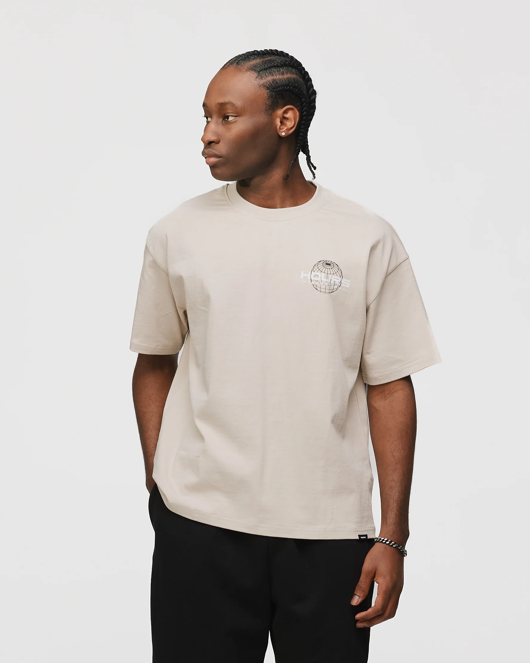 Hours International T-Shirt - Oatmeal - Image 4