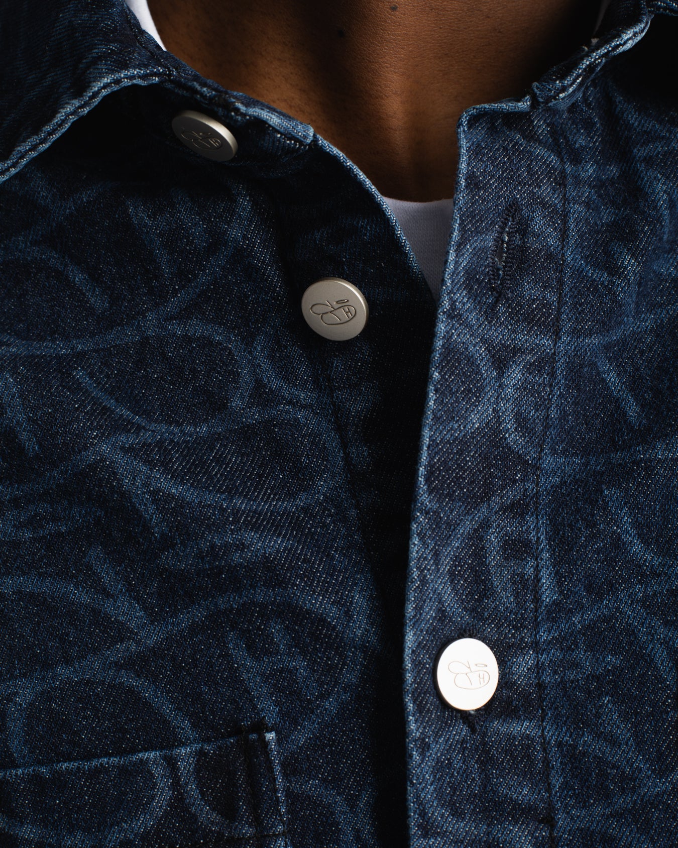 Hours x Saint Denim Overshirt - Blue - Image 4
