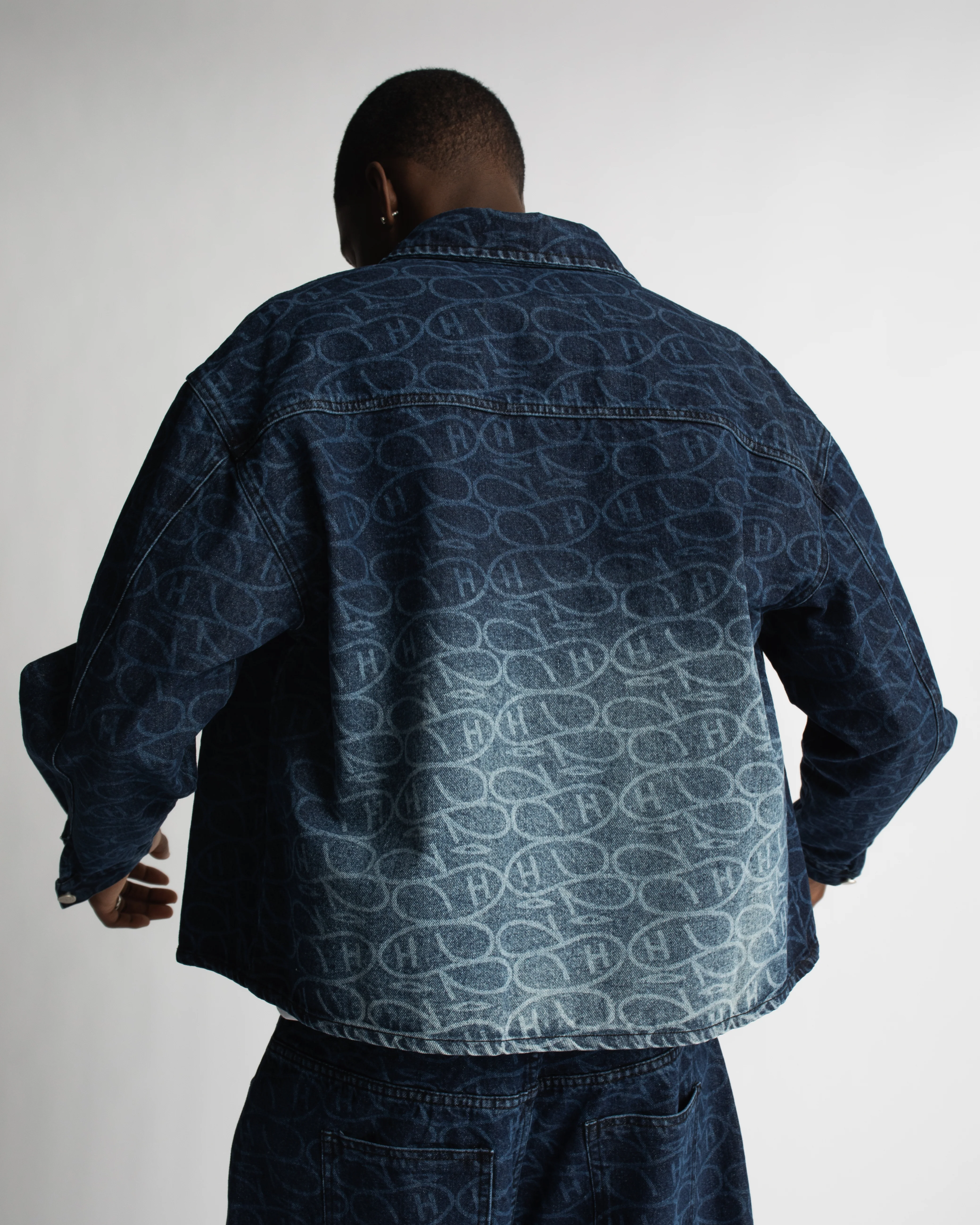 Hours x Saint Denim Overshirt - Blue - Image 6