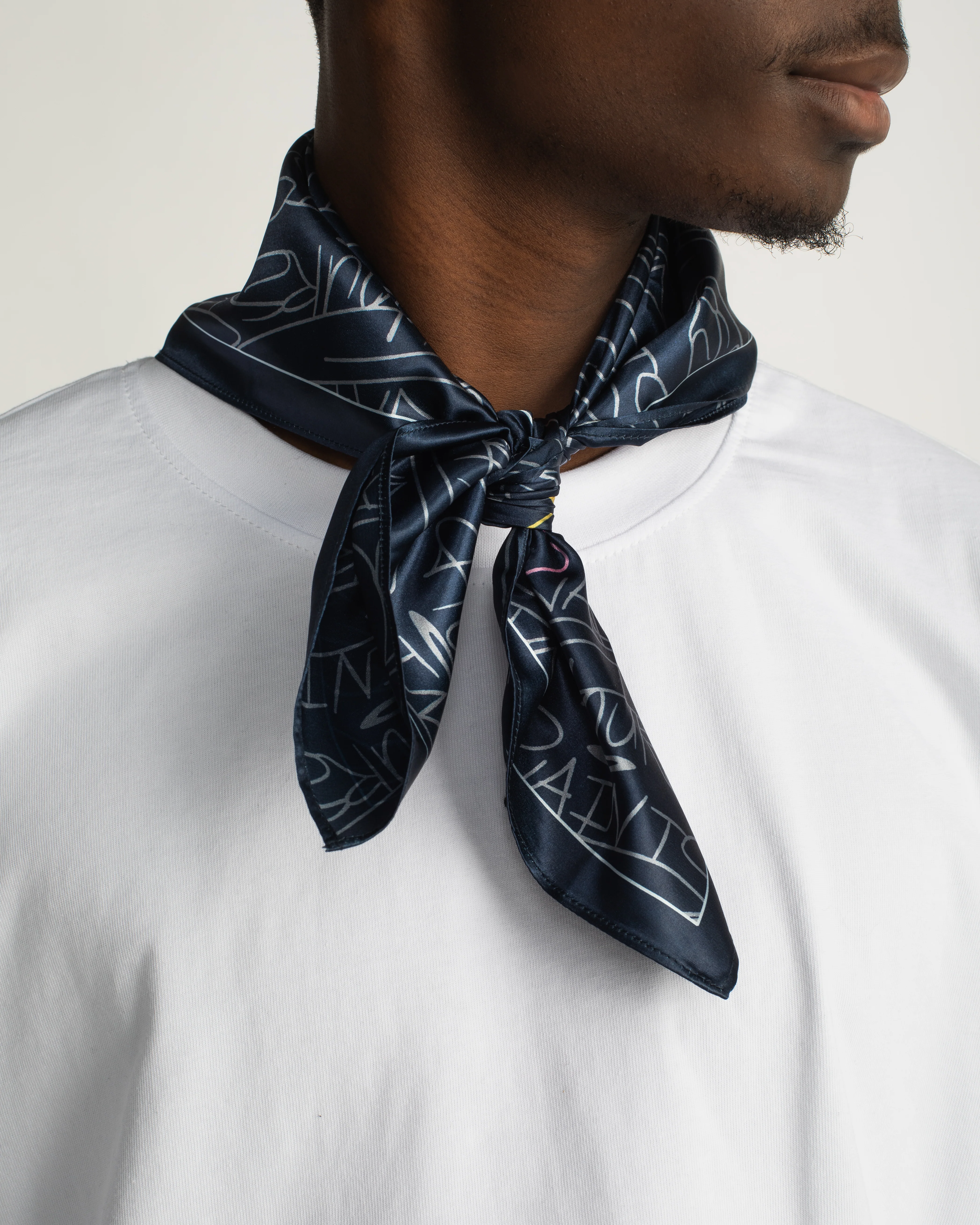 Hours x Saint Silk Bandana - Blue - Image 2