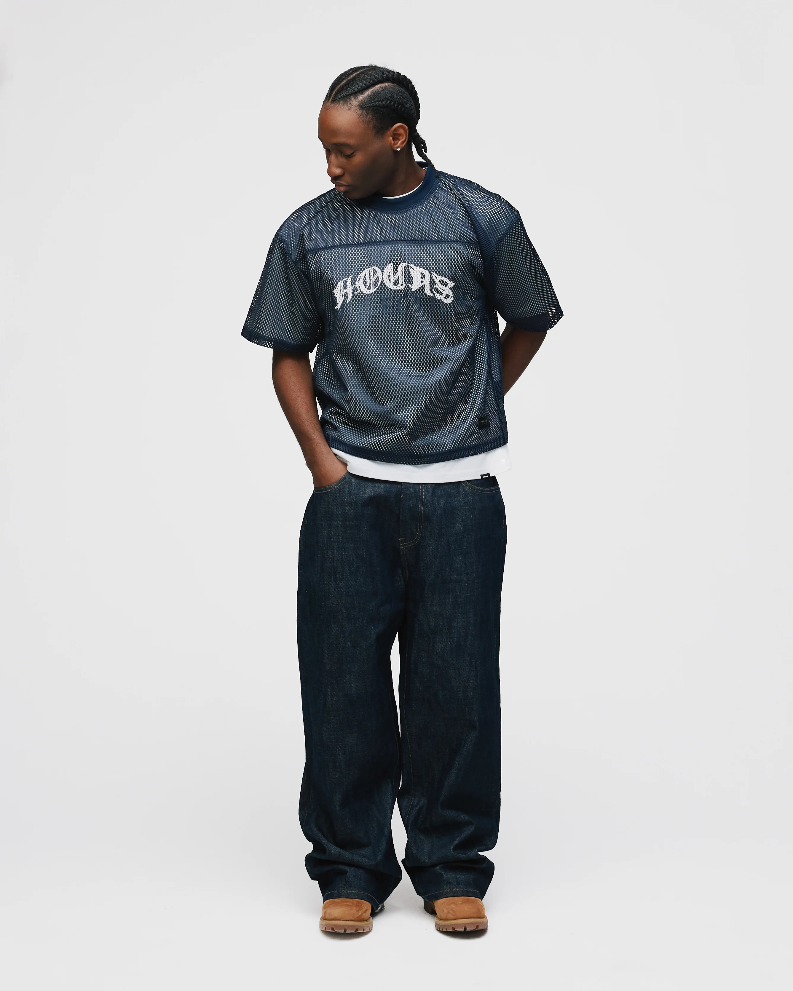 Mesh Jersey - Navy - Image 4