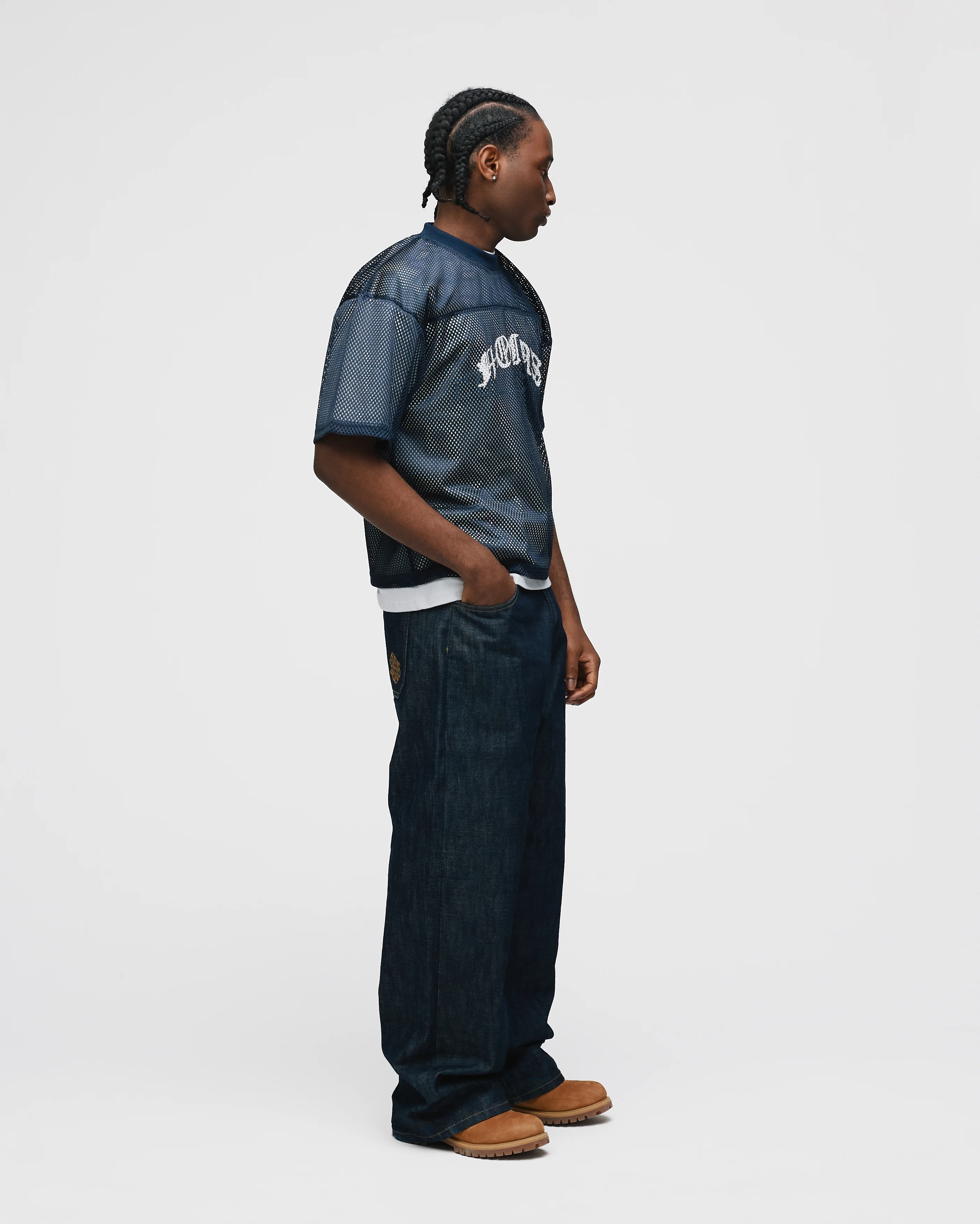 Mesh Jersey - Navy - Image 5