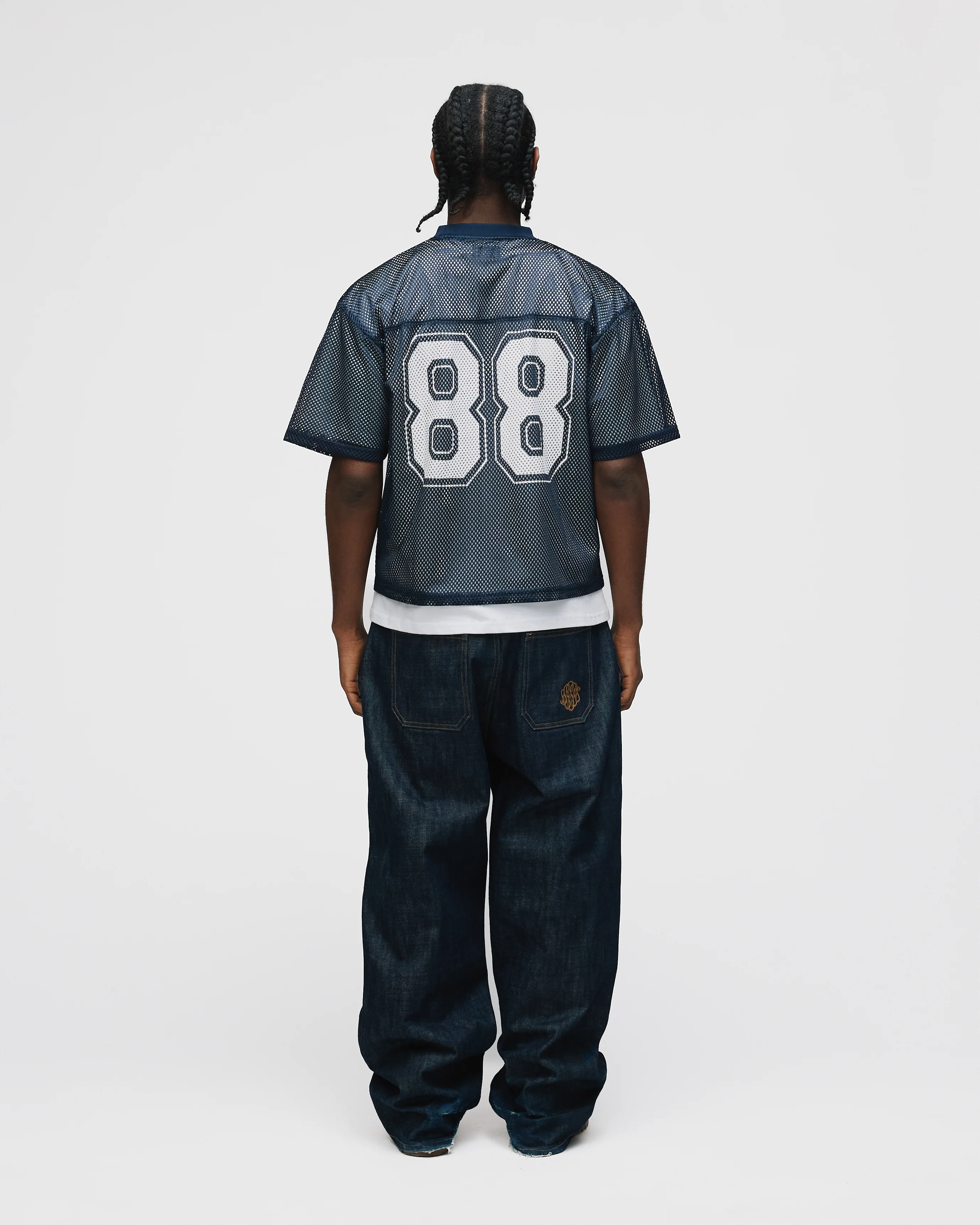 Mesh Jersey - Navy - Image 7