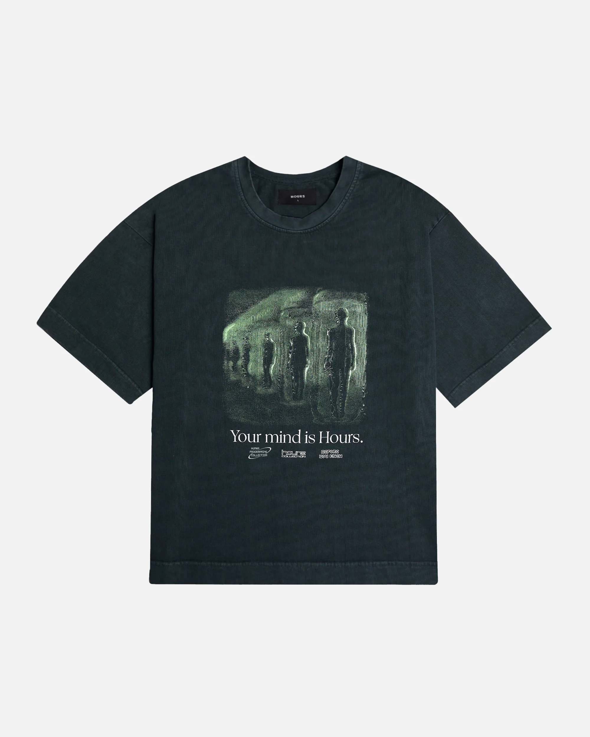 Mind is Hours Cropped T-Shirt - Vintage Black