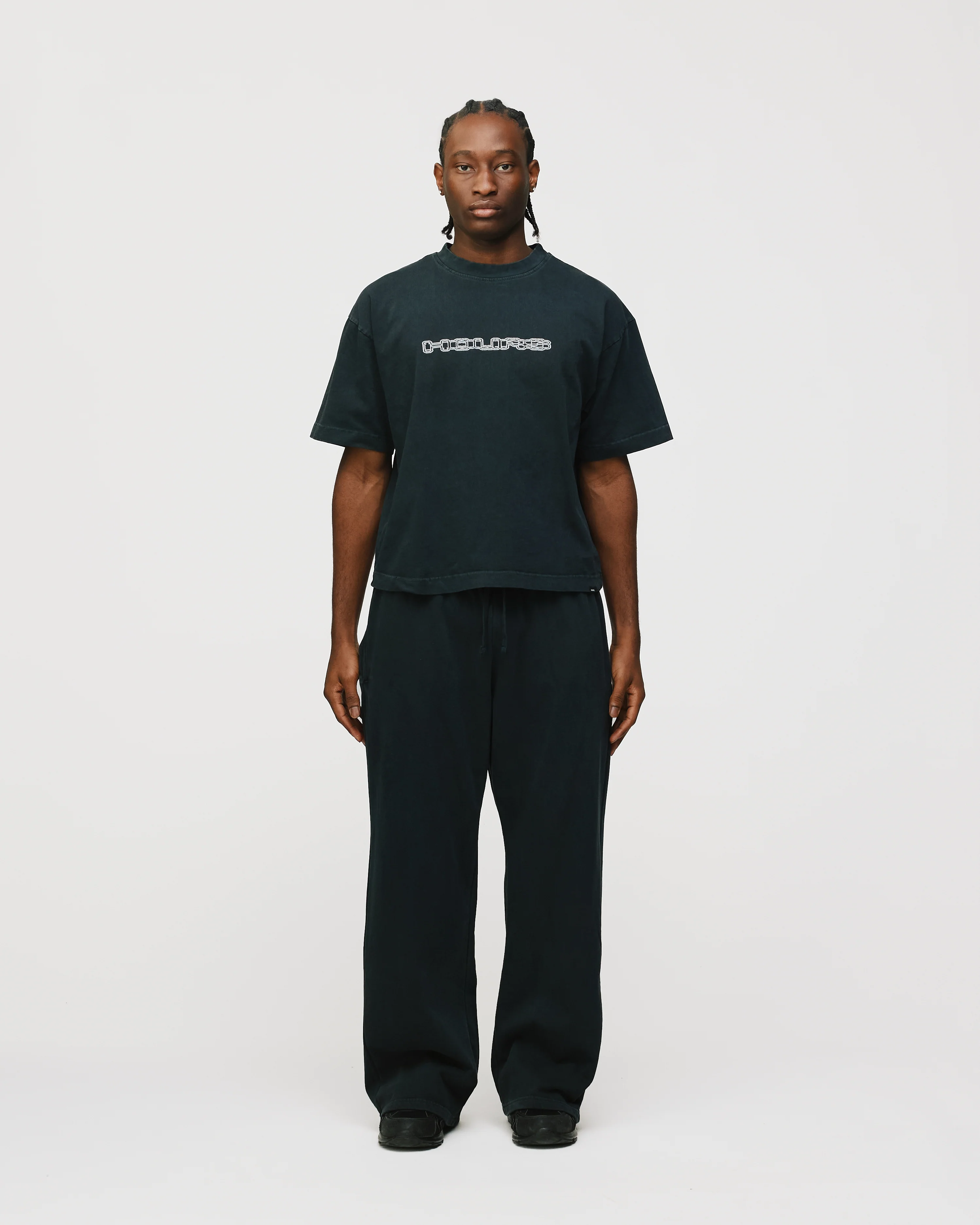 Neural Link Cropped T-Shirt - Vintage Black - Image 2