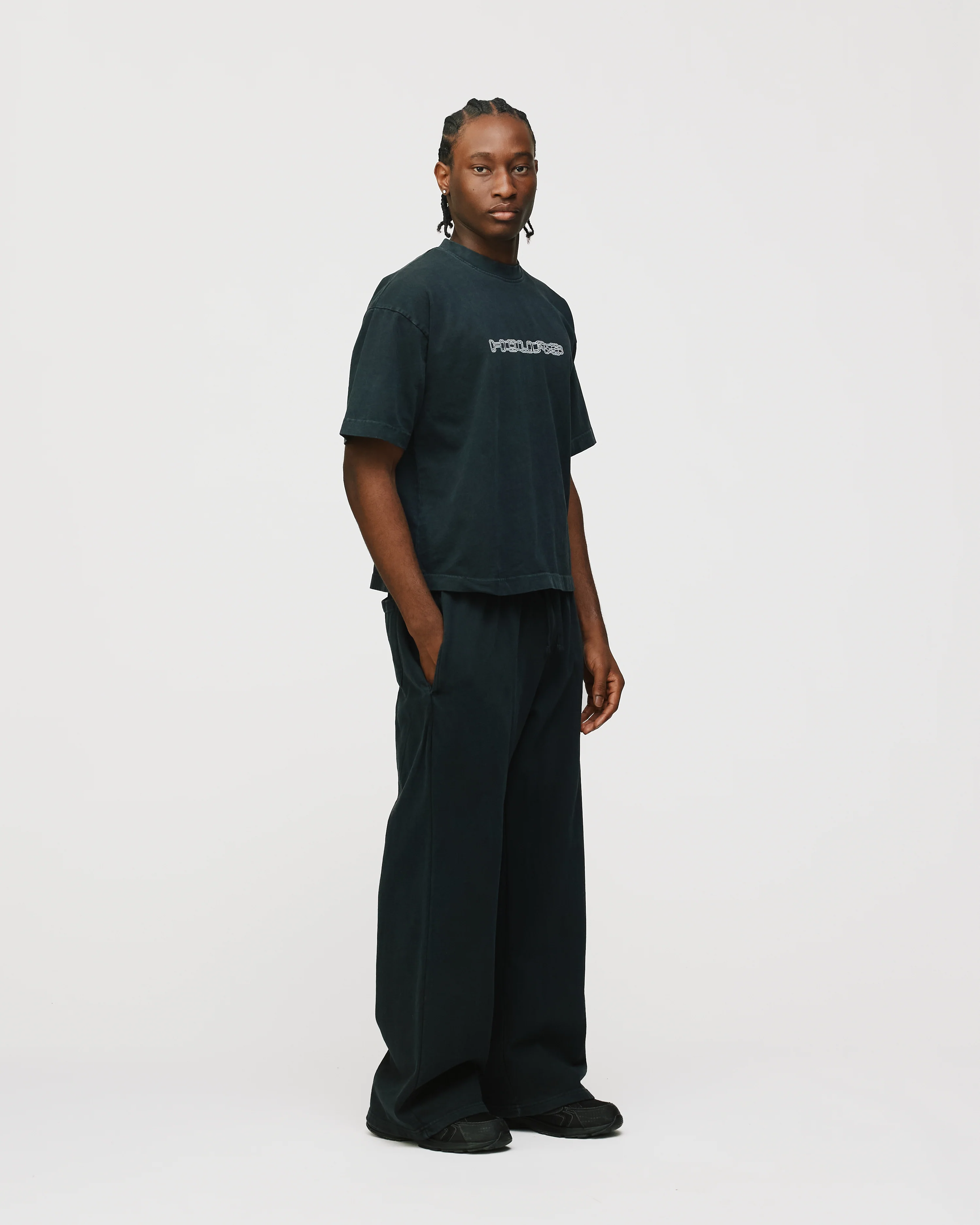 Neural Link Cropped T-Shirt - Vintage Black - Image 6