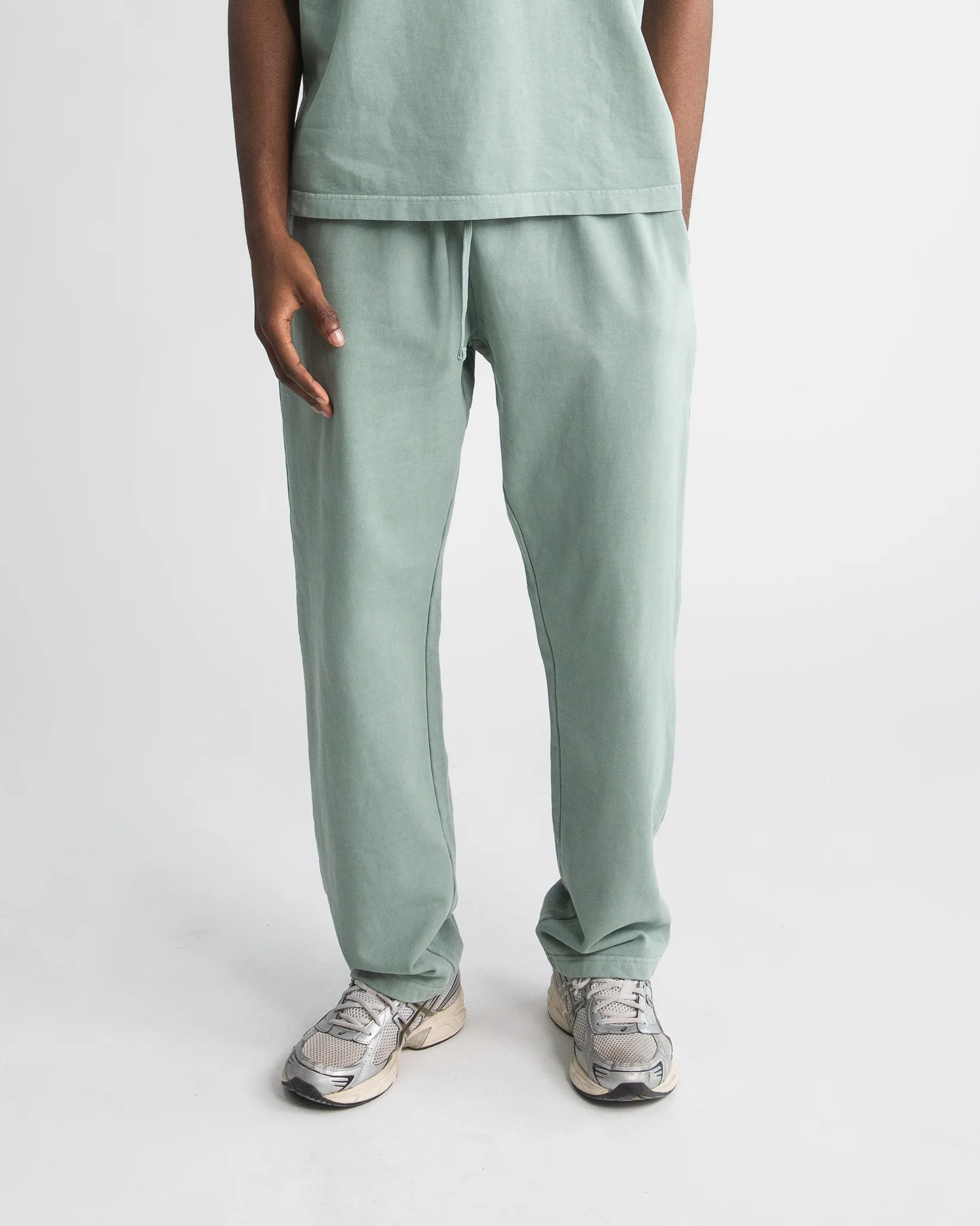 Open Bottom Sweatpants - Vintage Sage - Image 3