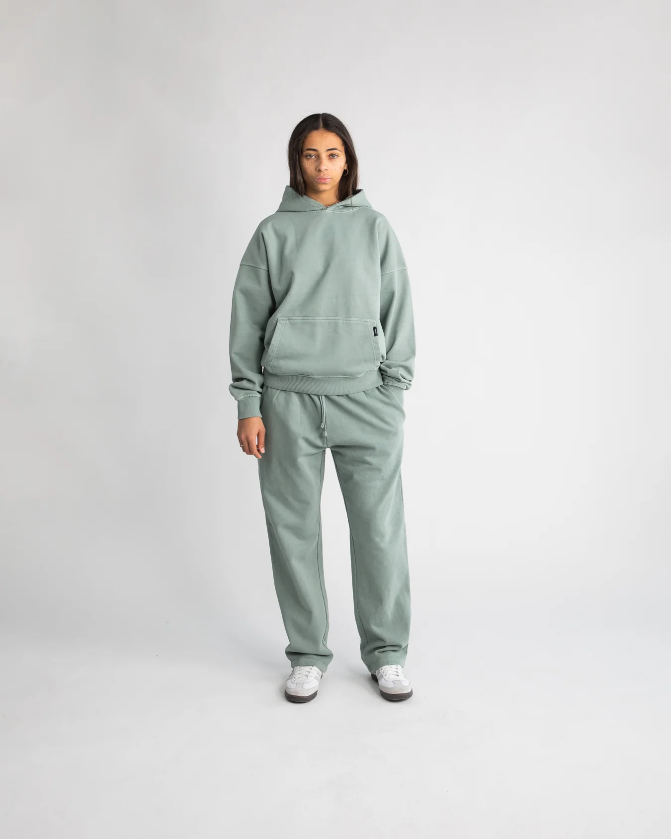 Open Bottom Sweatpants - Vintage Sage - Image 7