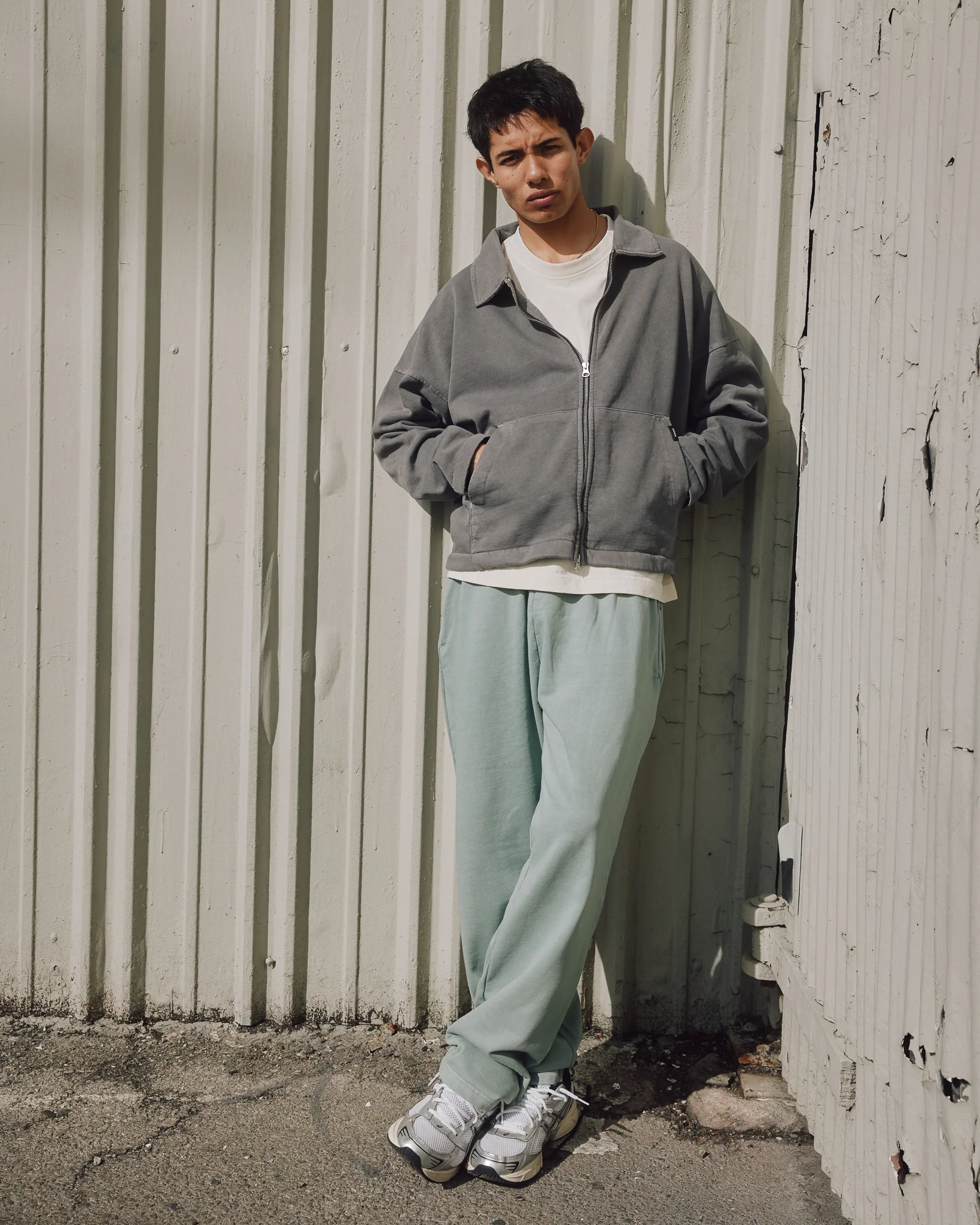 Open Bottom Sweatpants - Vintage Sage - Image 8