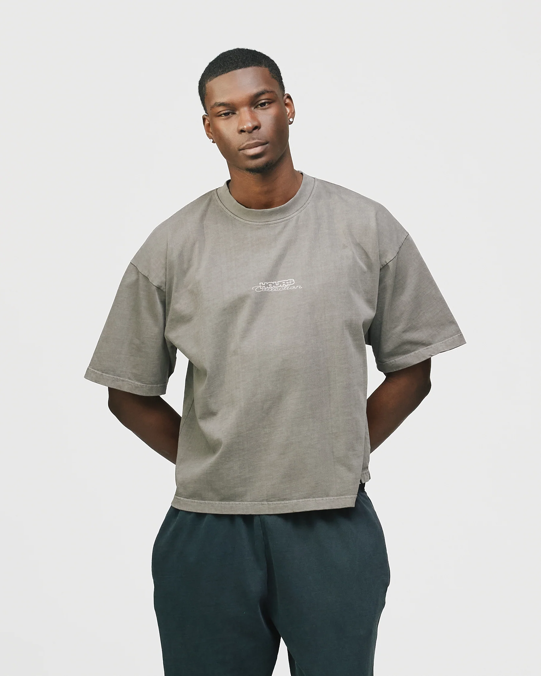 Outlaw Cropped T-Shirt - Vintage Grey - Image 4