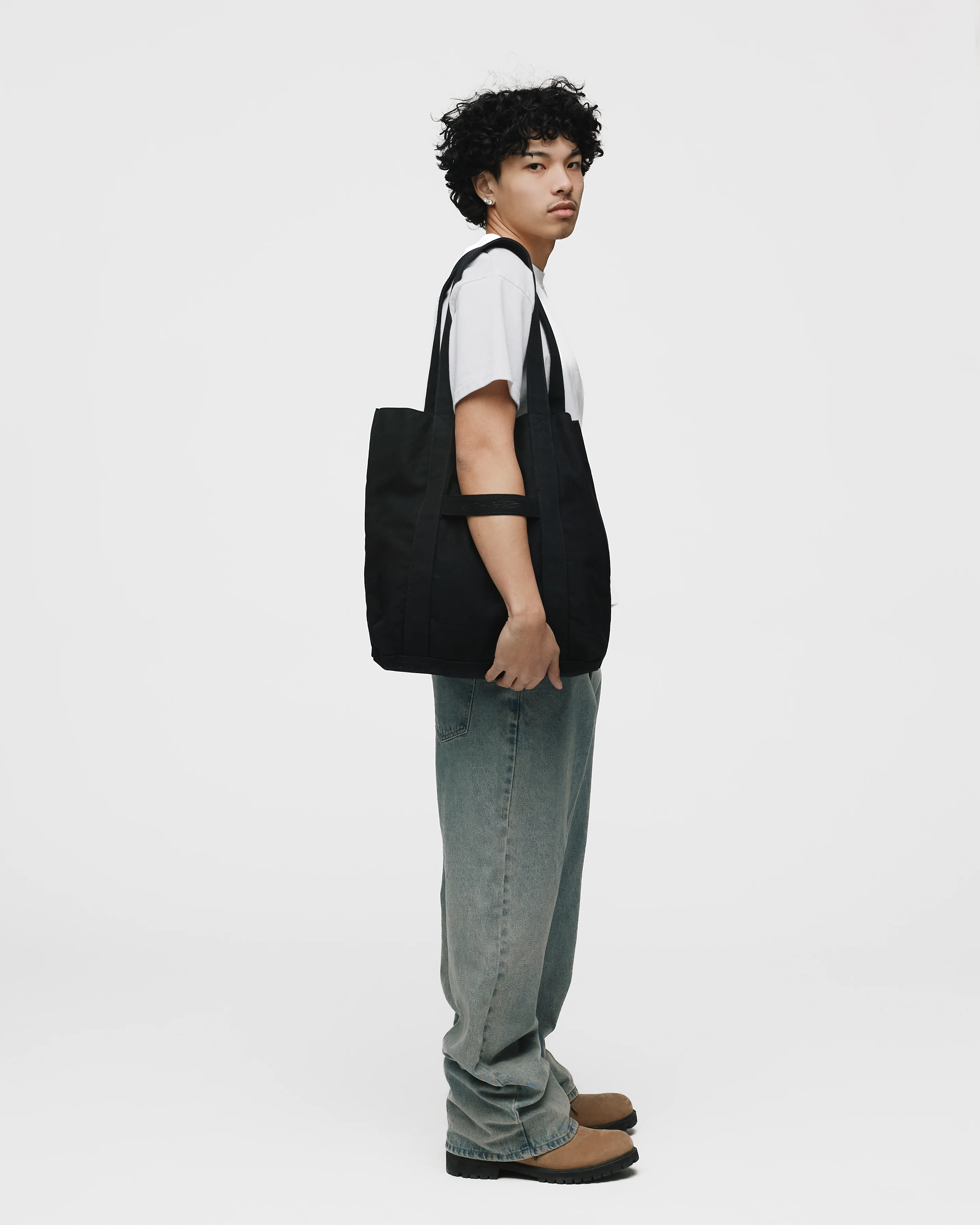 Oversized Tote - Black - Image 6
