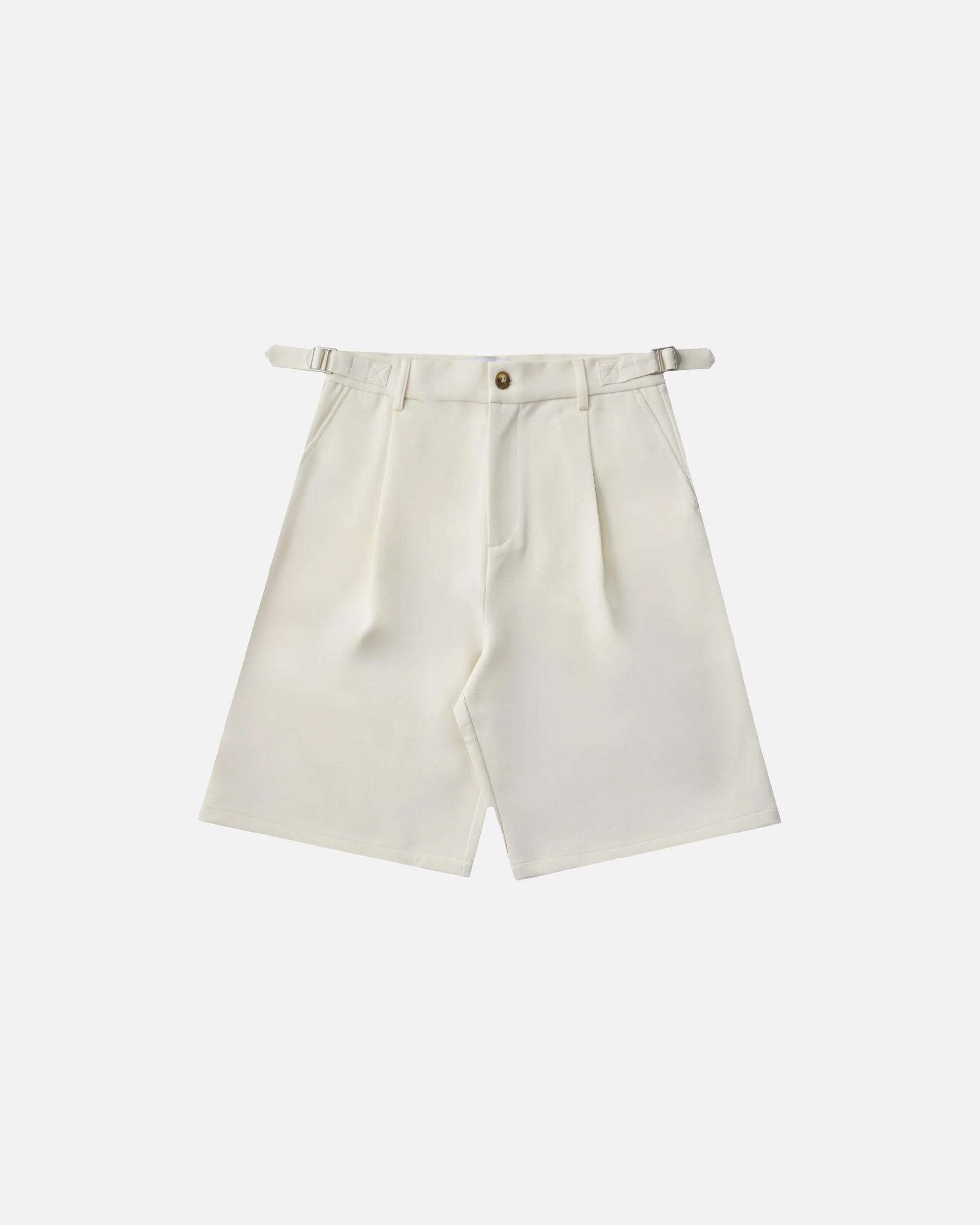 Pleated Shorts - Cream