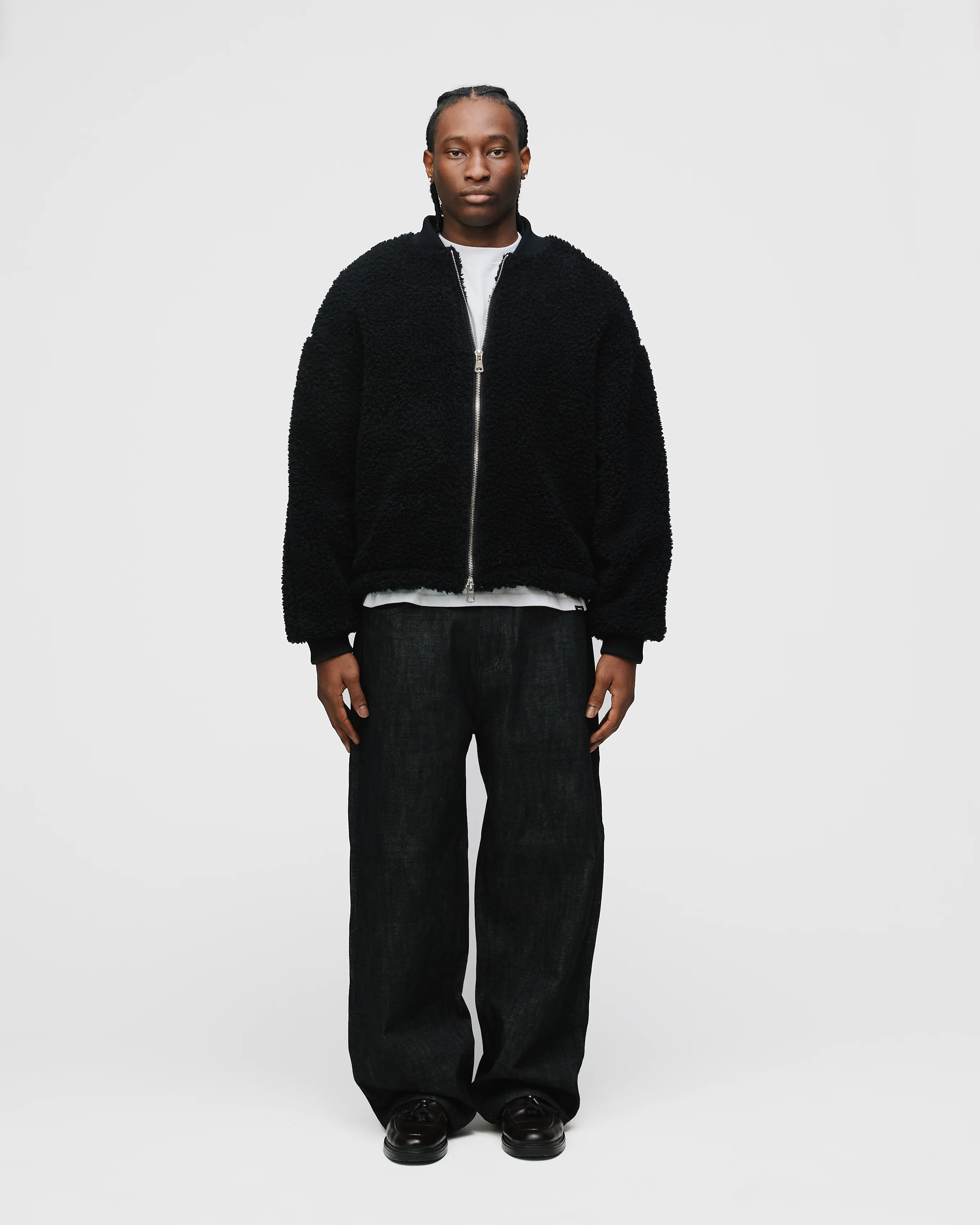 Sherpa Full Zip - Black - Image 2
