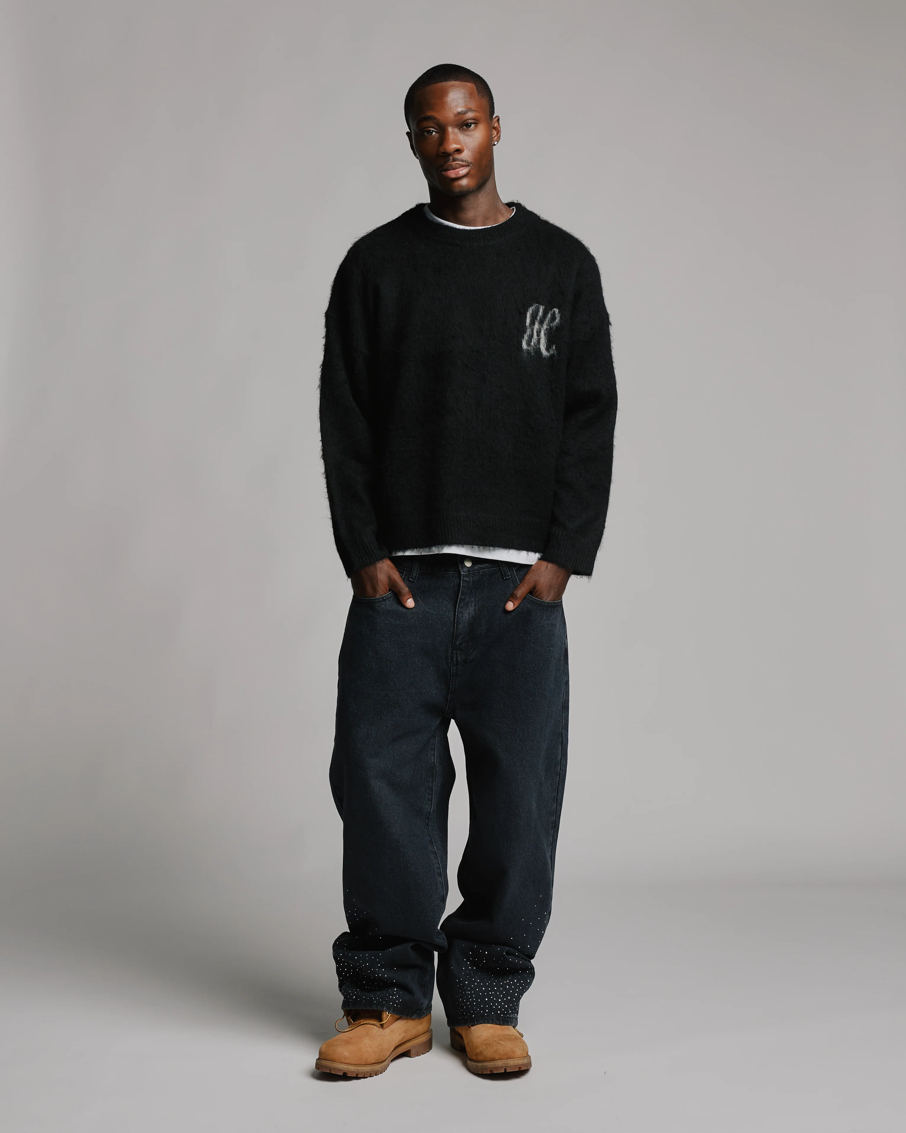 Signature Mohair Sweater - Black - Image 2