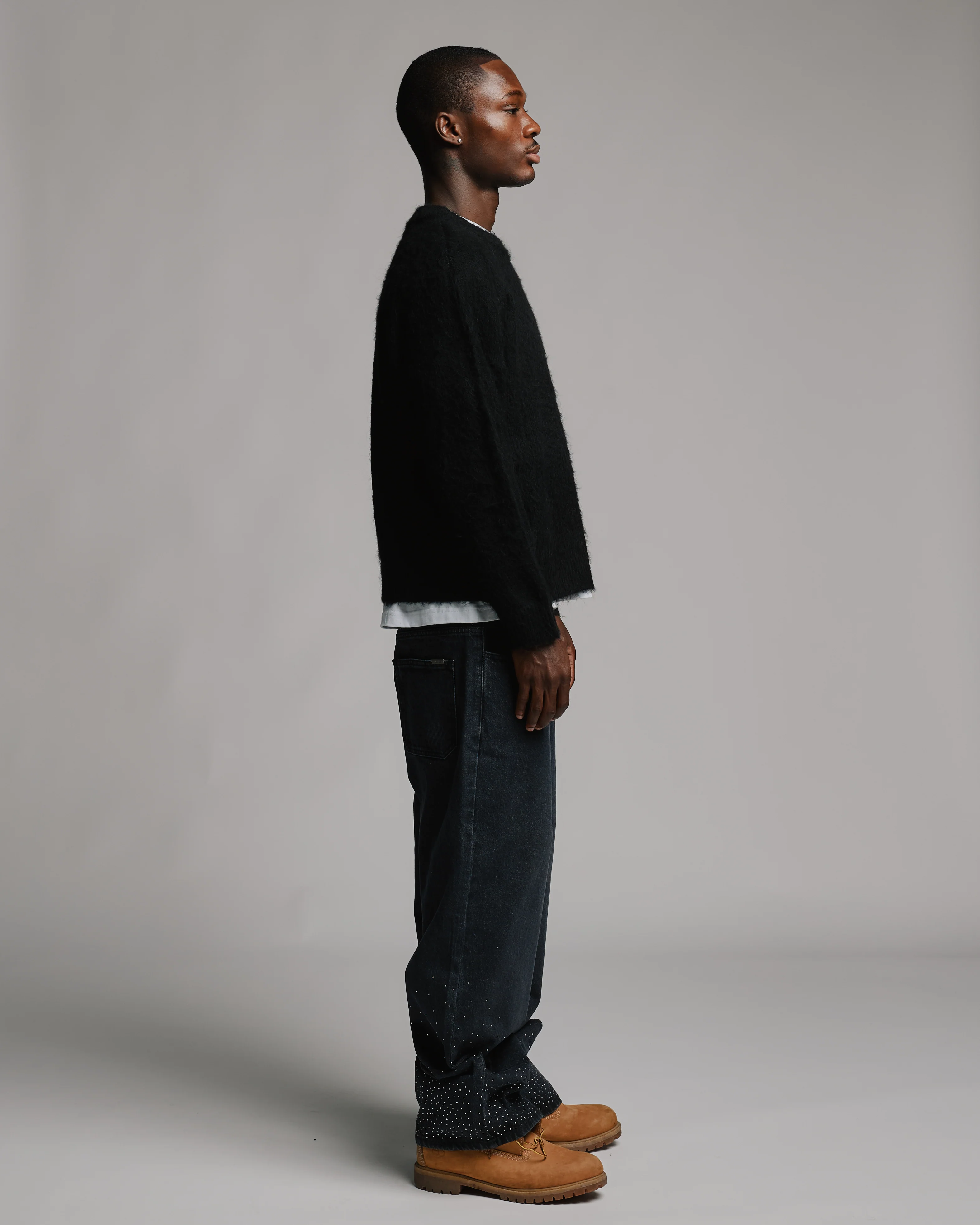 Signature Mohair Sweater - Black - Image 4
