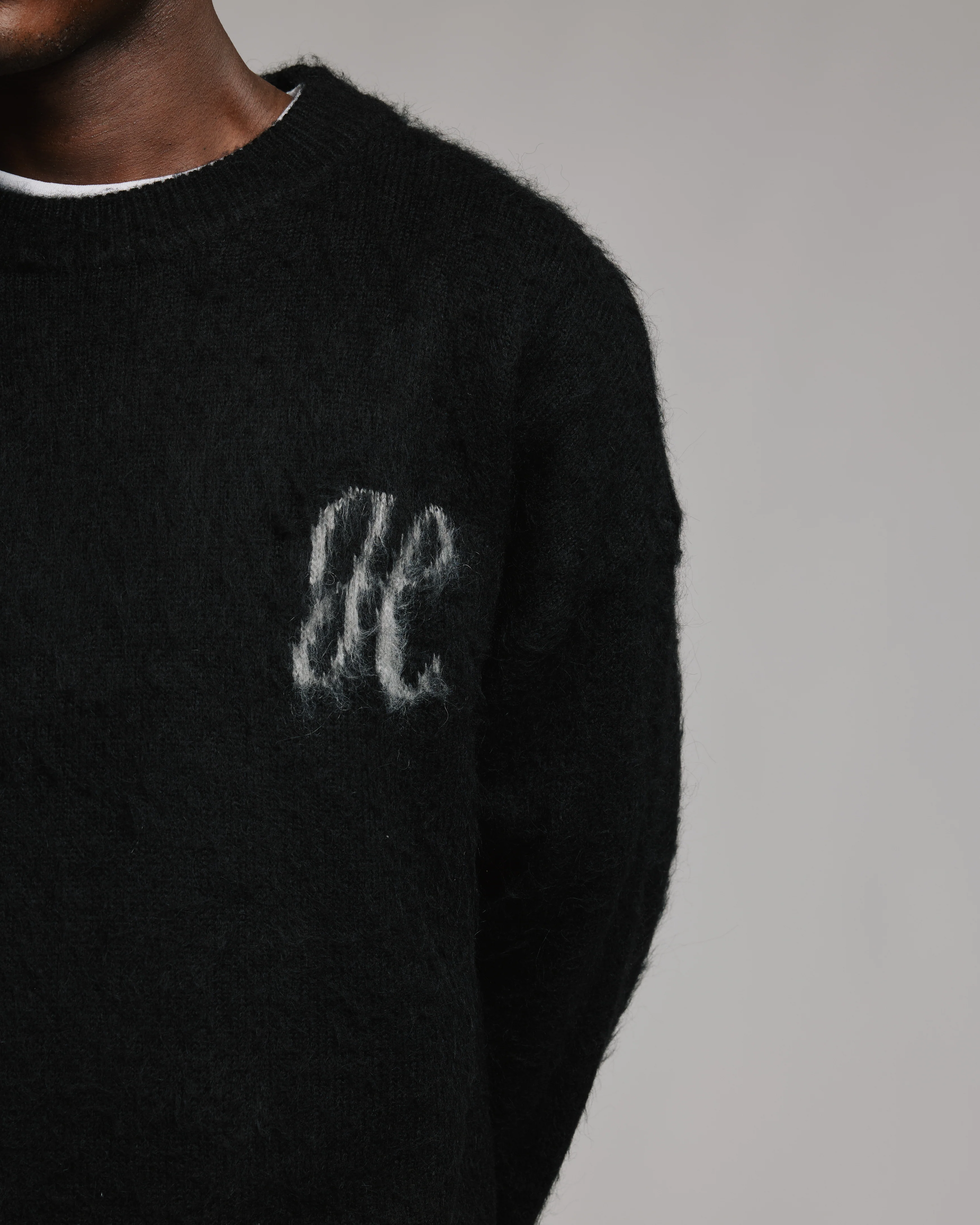 Signature Mohair Sweater - Black - Image 6