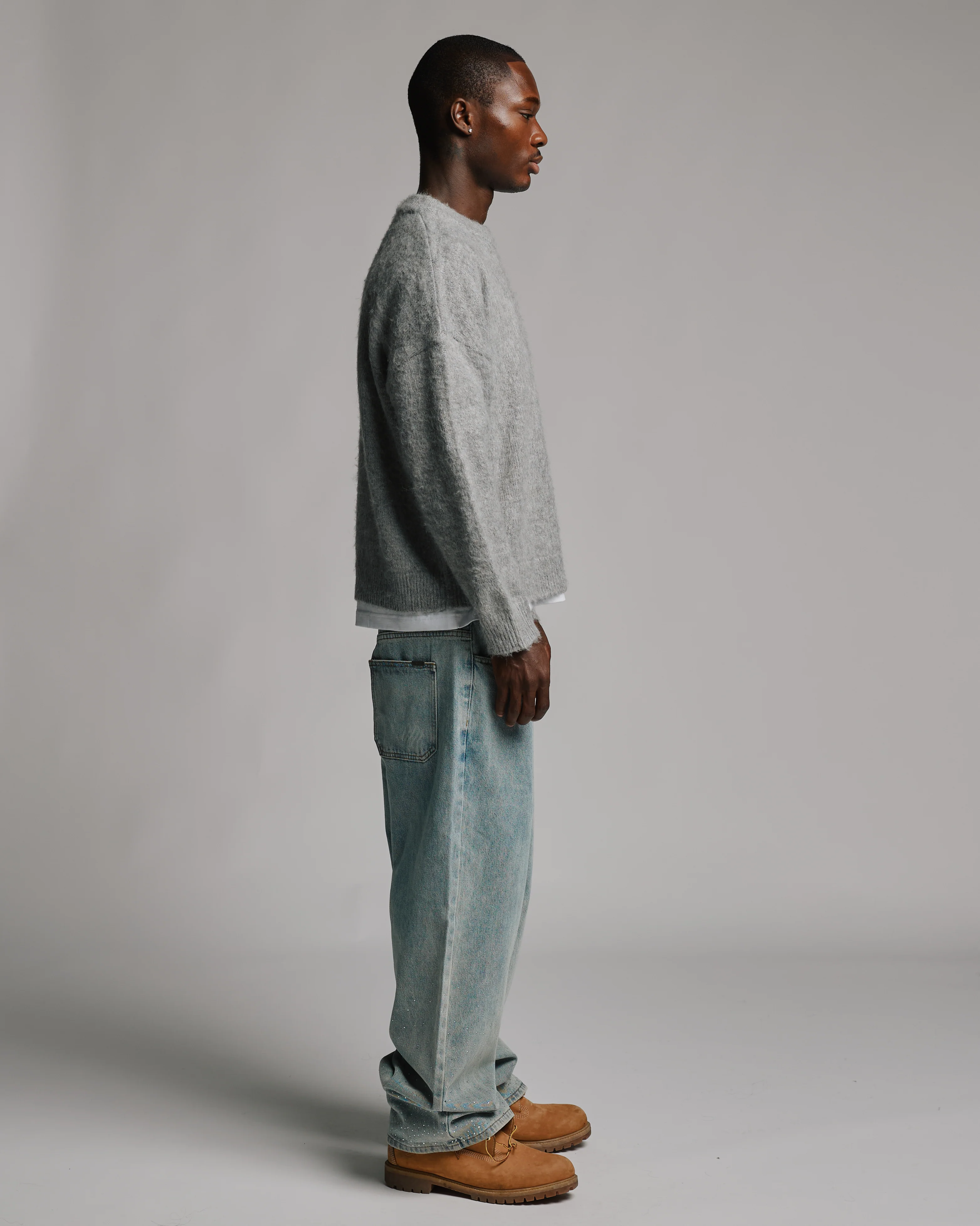 Signature Mohair Sweater - Grey - Image 4