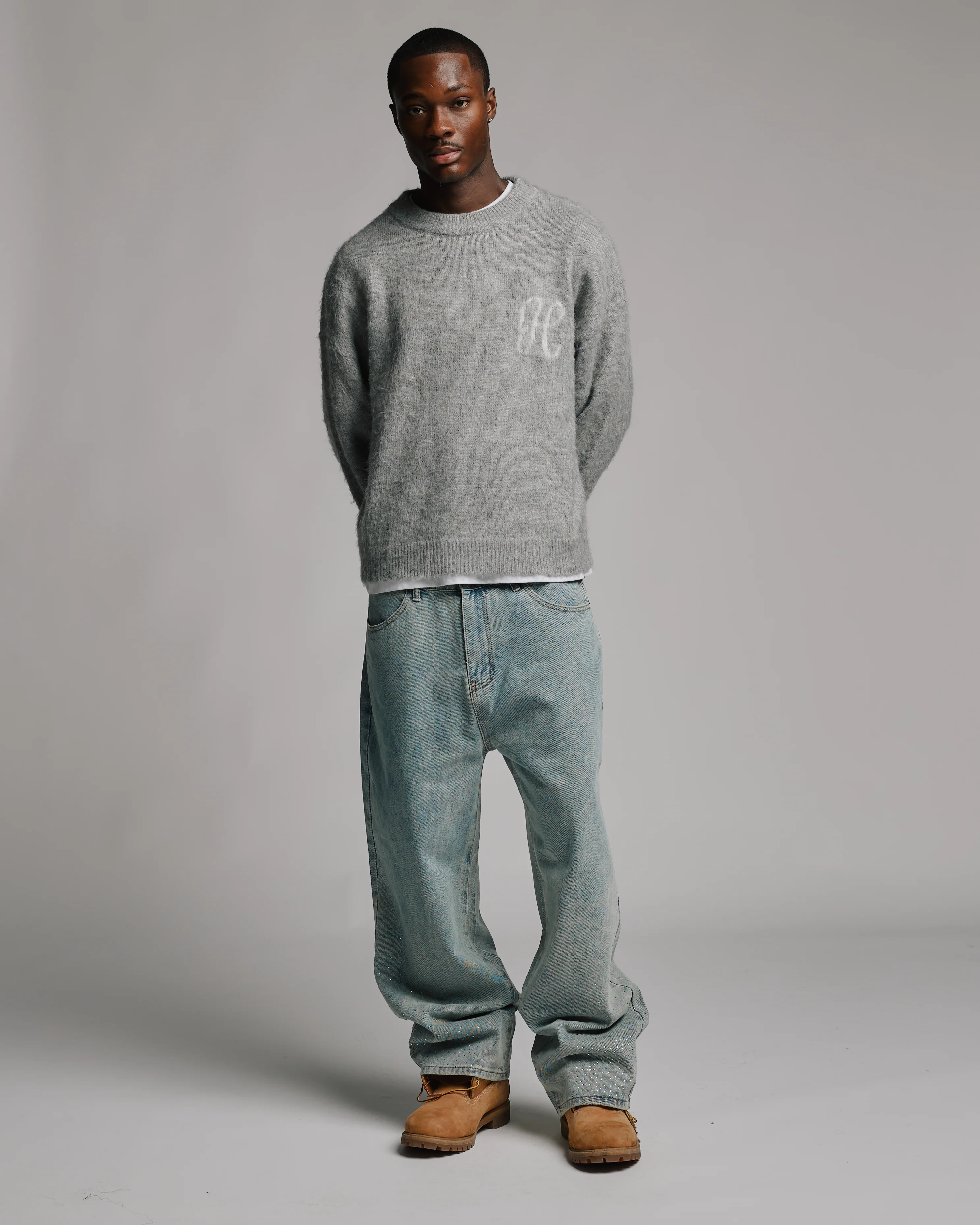 Signature Mohair Sweater - Grey - Image 5