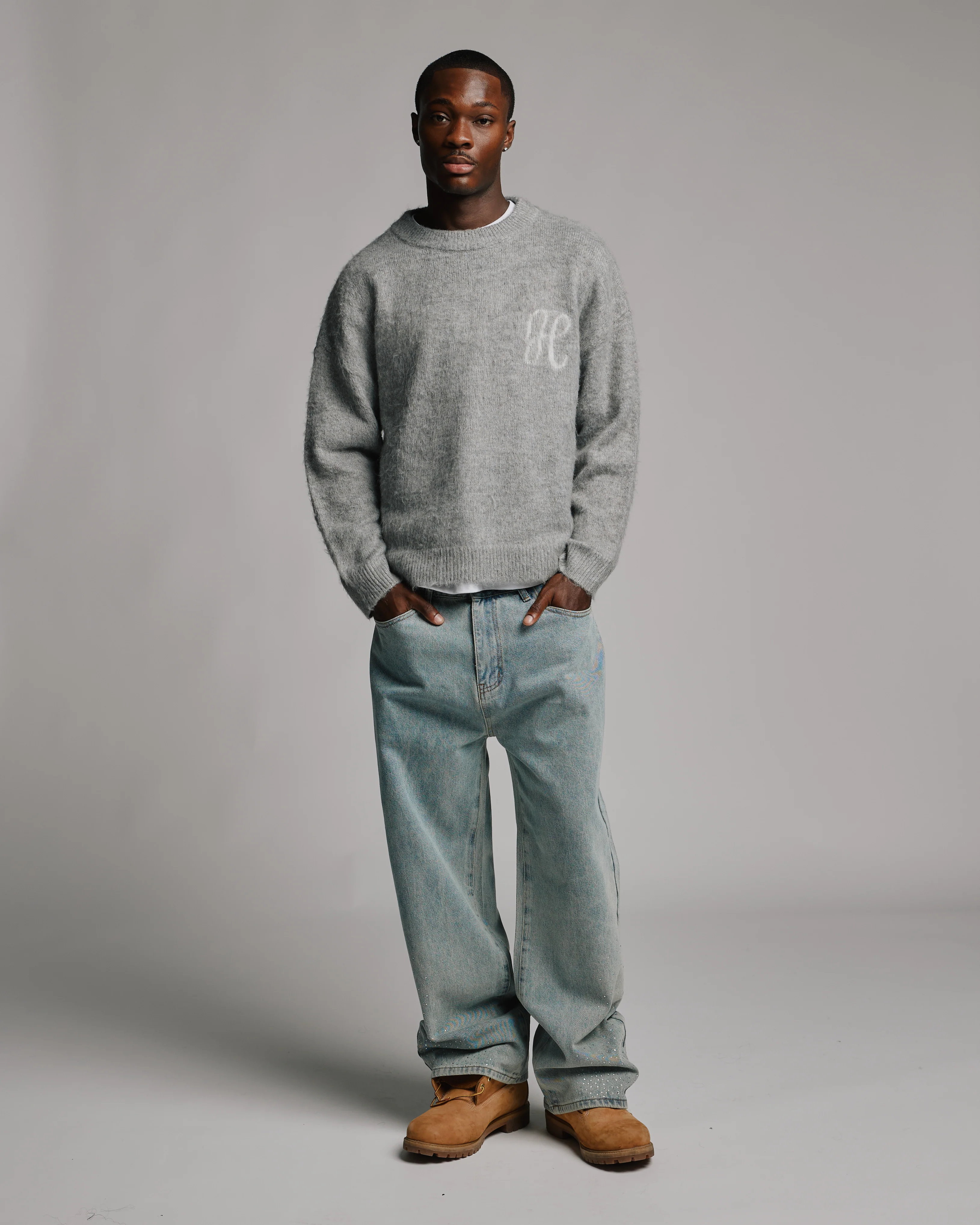 Signature Mohair Sweater - Grey - Image 6
