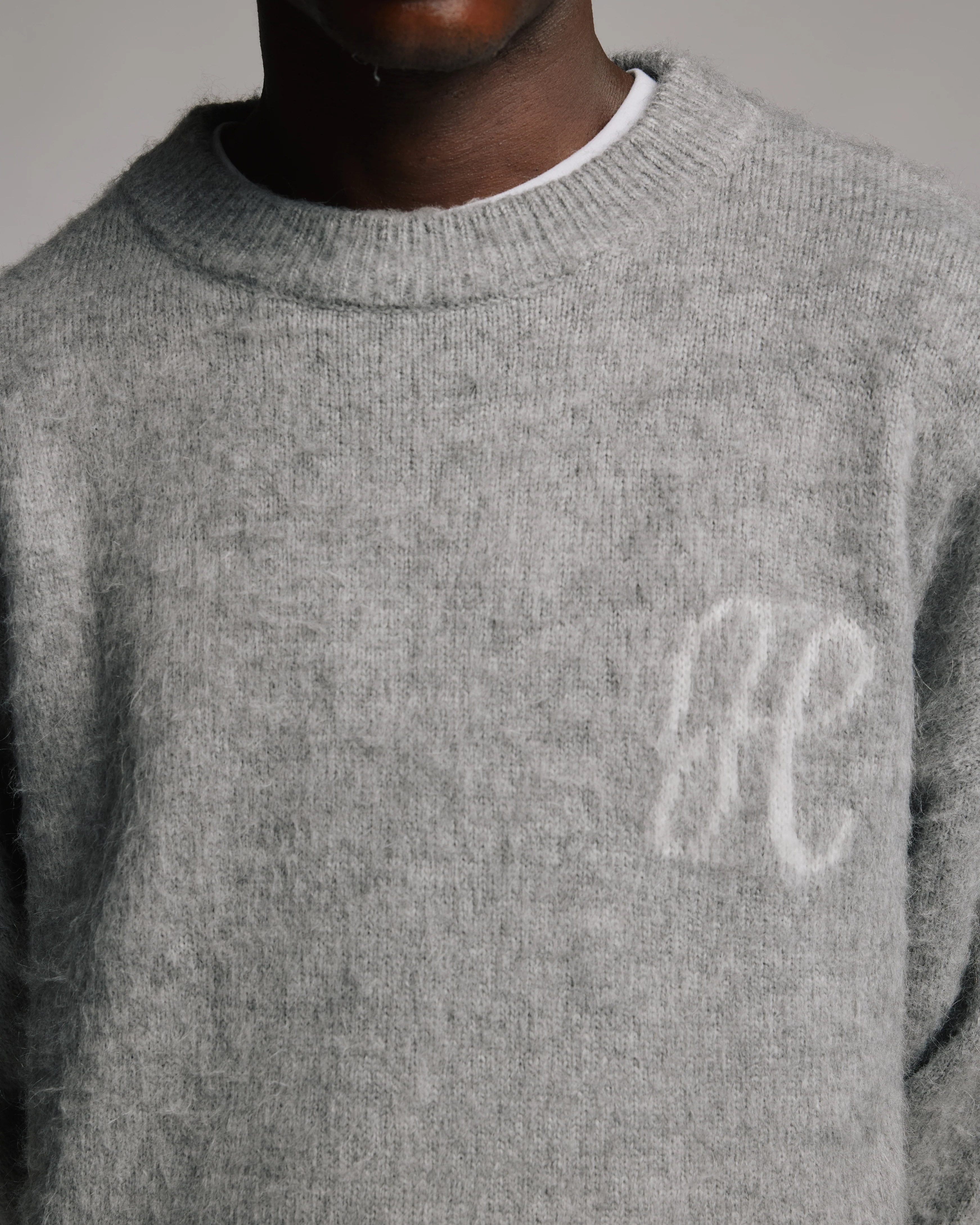 Signature Mohair Sweater - Grey - Image 7