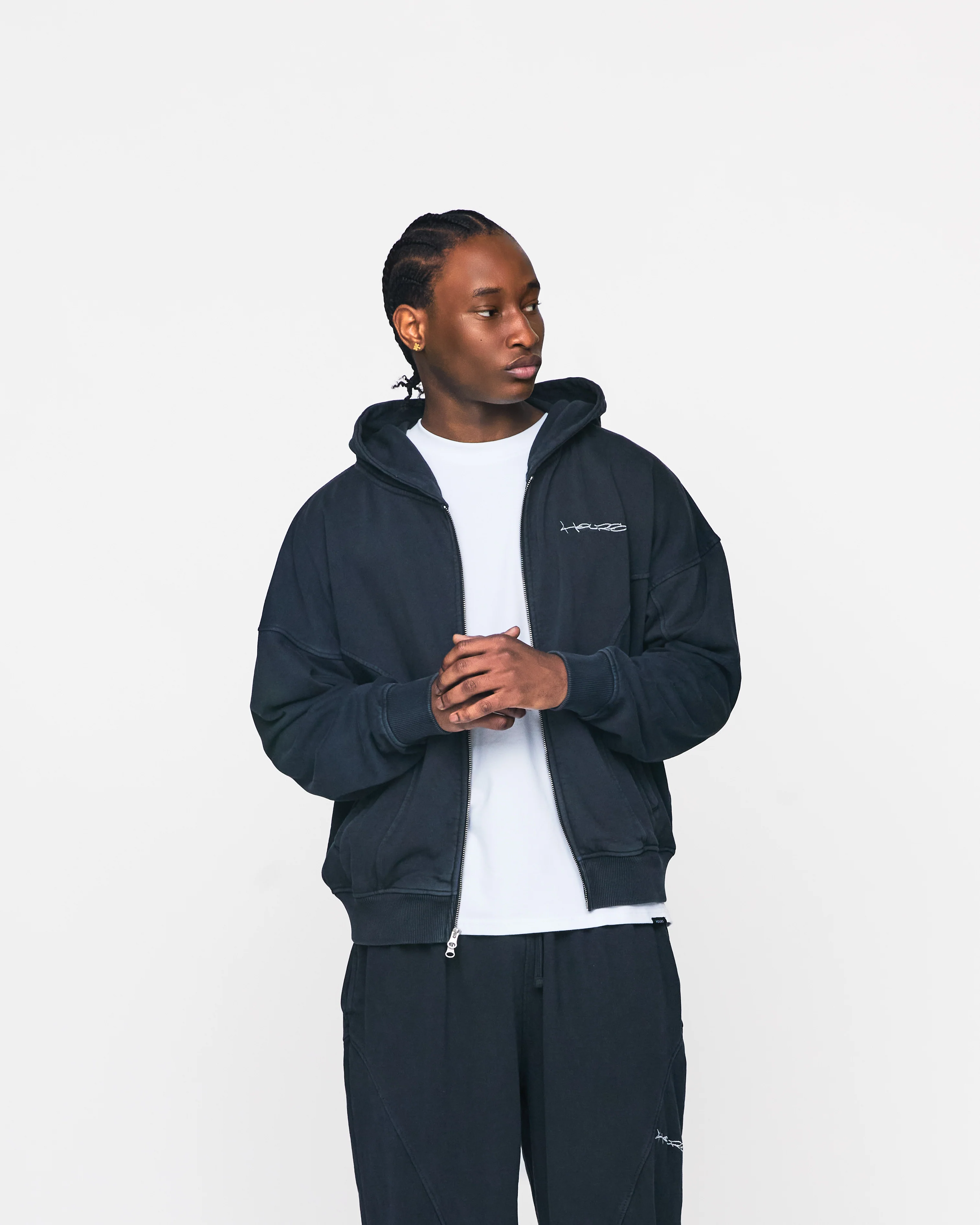 Signature Zip Hoodie - Vintage Black - Image 3