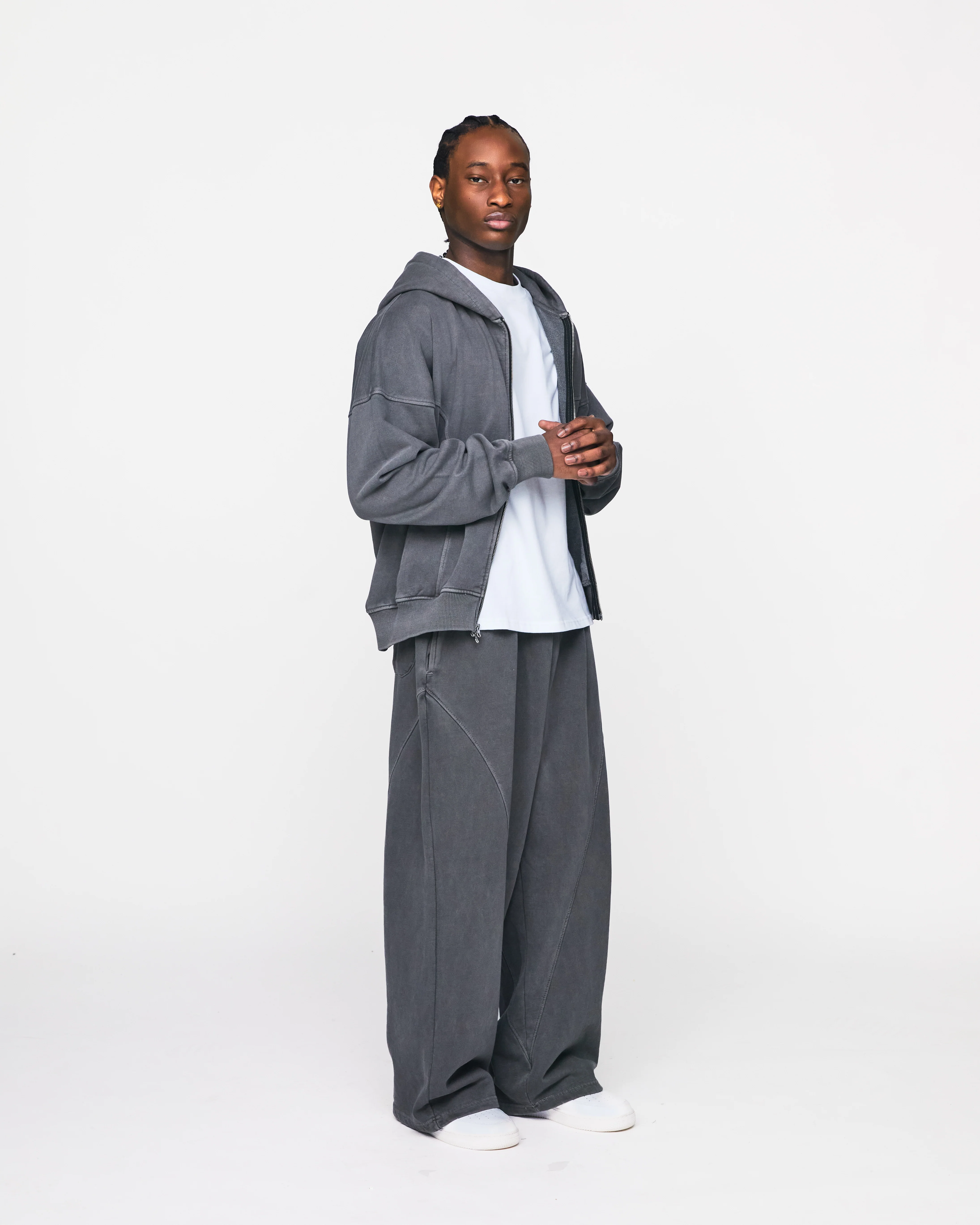 Signature Zip Hoodie - Vintage Grey - Image 4