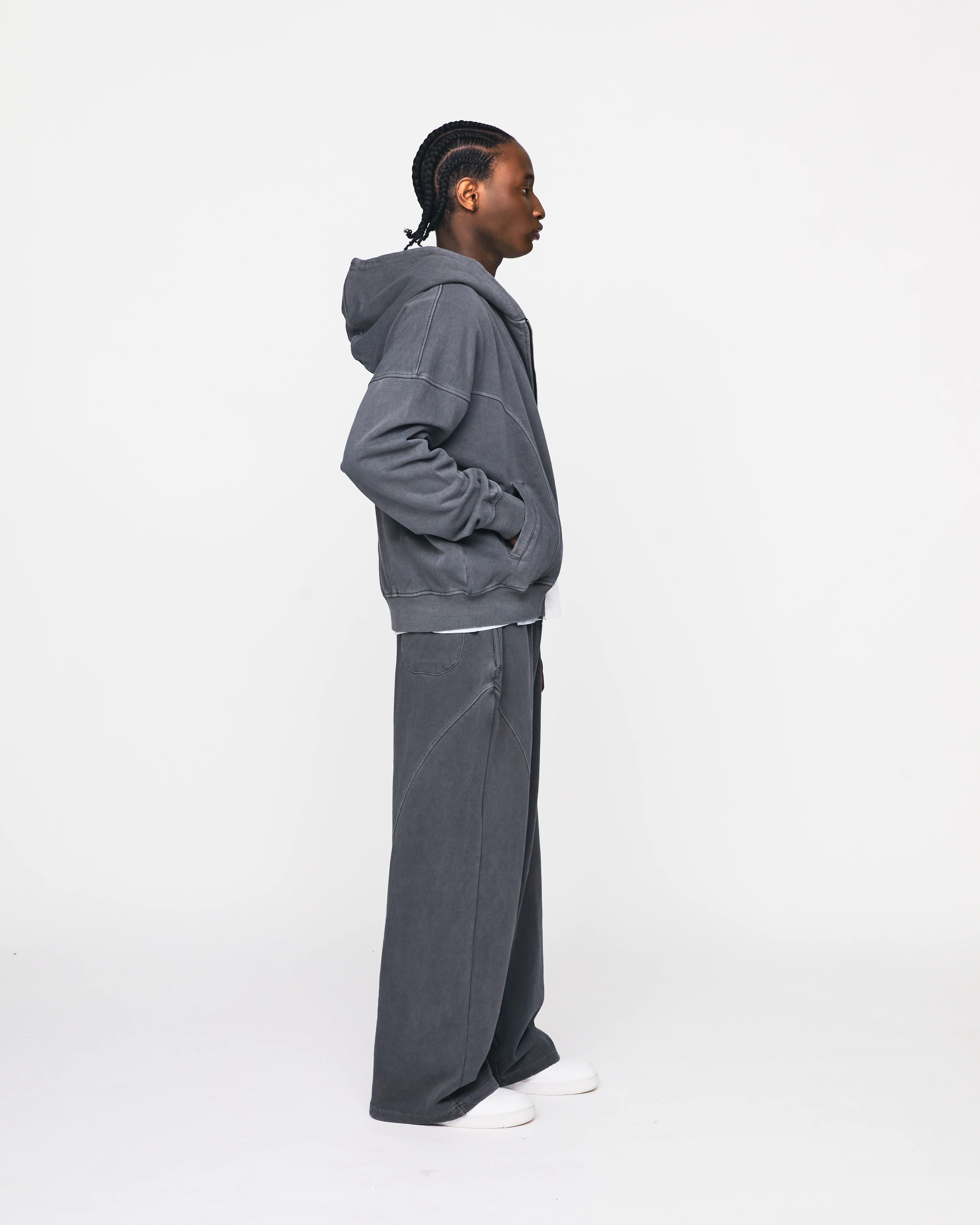 Signature Zip Hoodie - Vintage Grey - Image 6