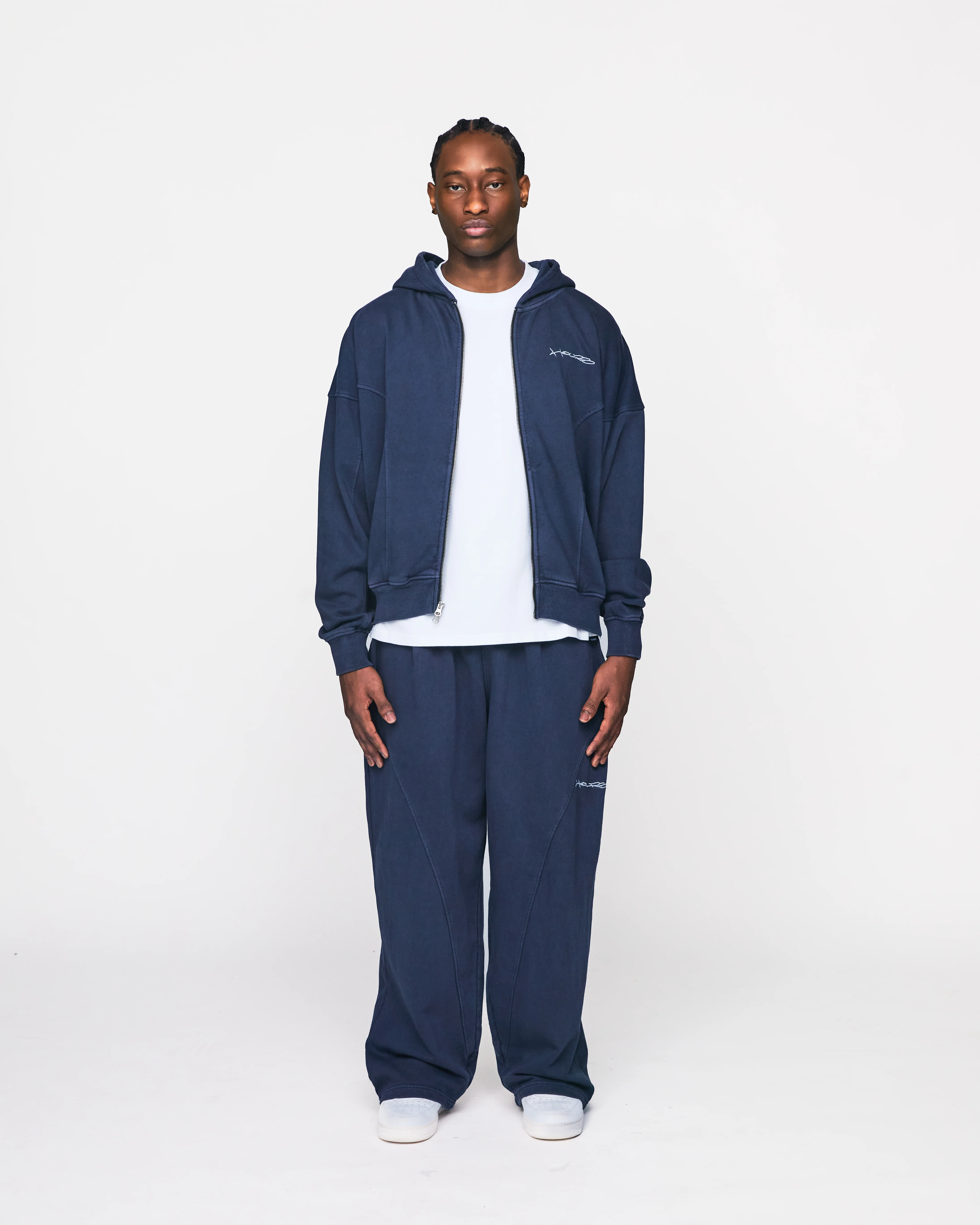 Signature Zip Hoodie - Vintage Navy - Image 2