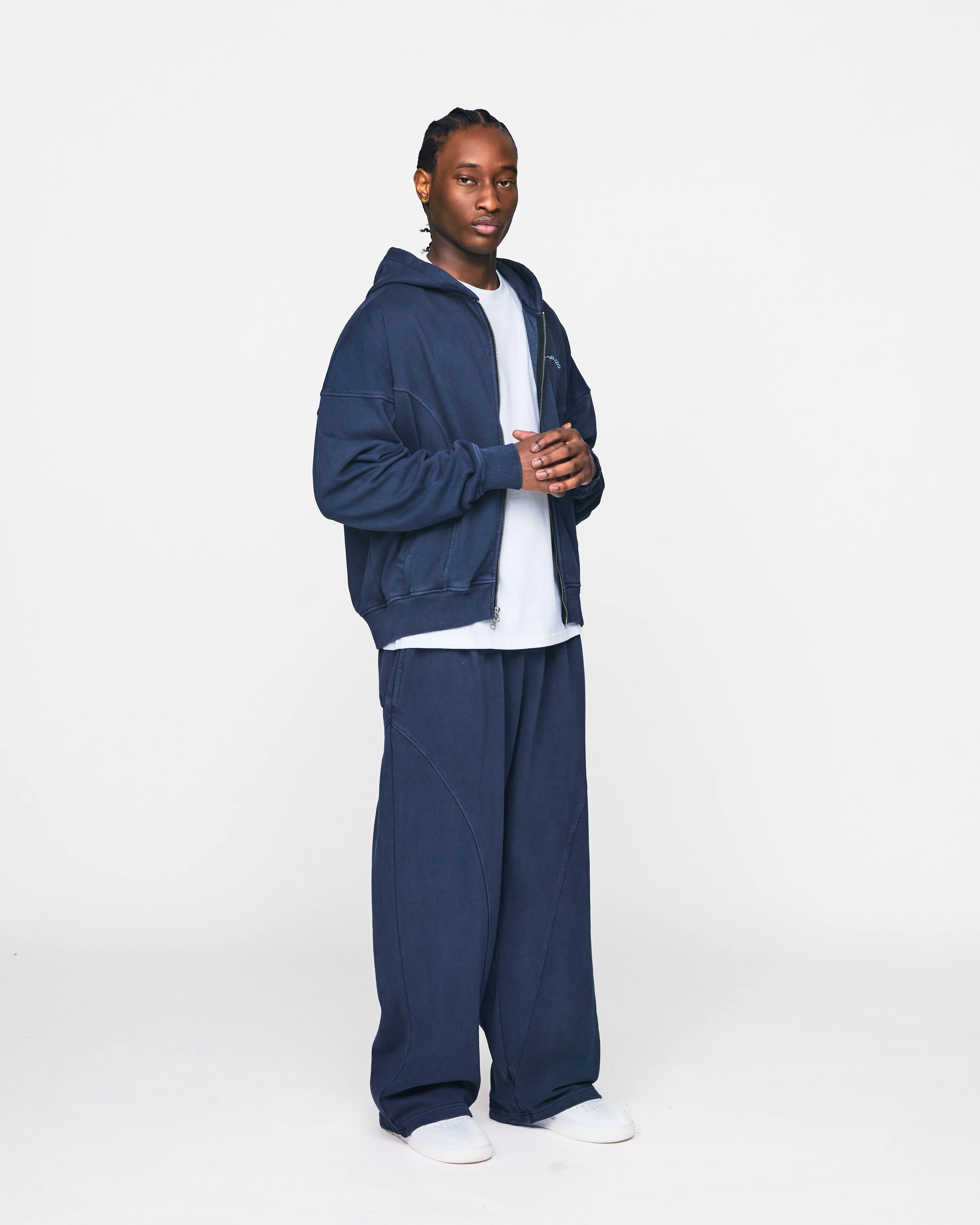 Signature Zip Hoodie - Vintage Navy - Image 4